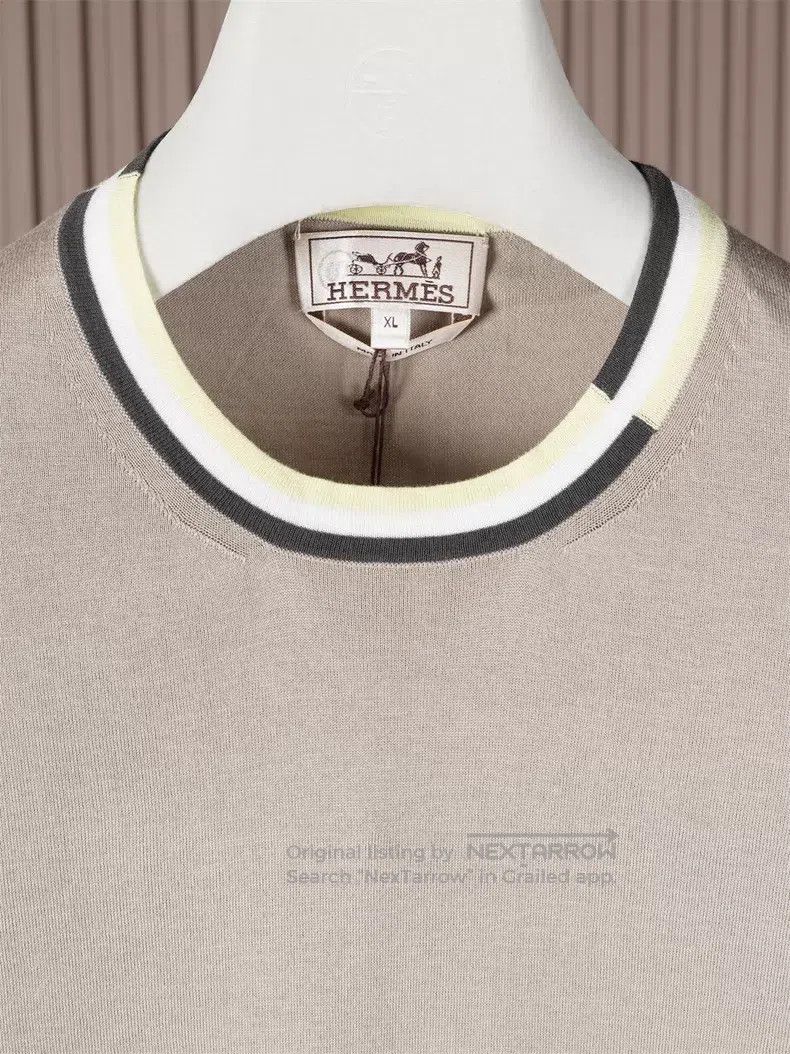 Hermes Hermes Knit Round Neck Short Sleeve T-Shirt Size US XL / EU 56 / 4 - 3 Thumbnail