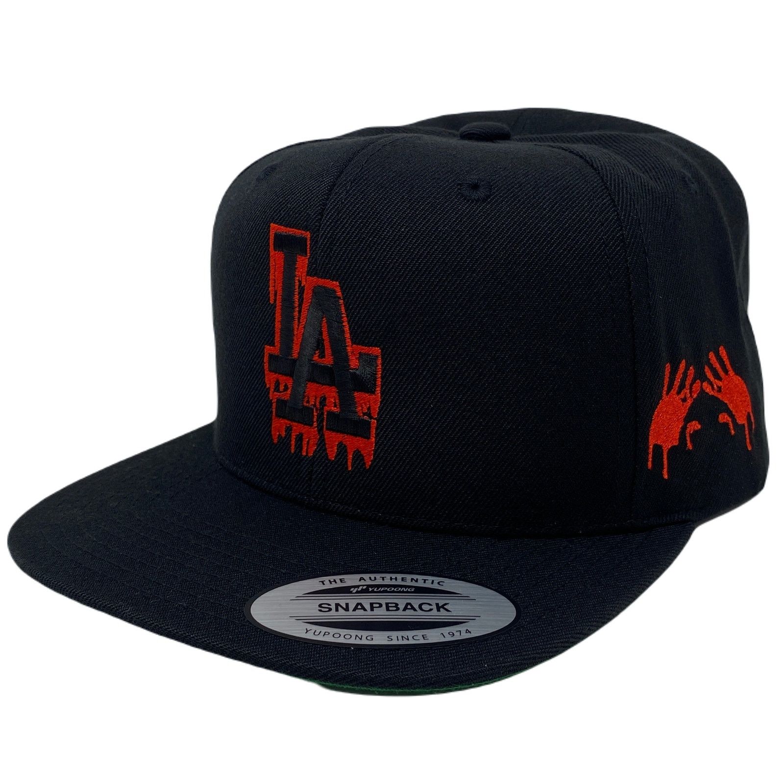 Other Los Angeles LA Drip Bloody Hands Halloween Snapback Hat Size ONE SIZE - 3 Thumbnail