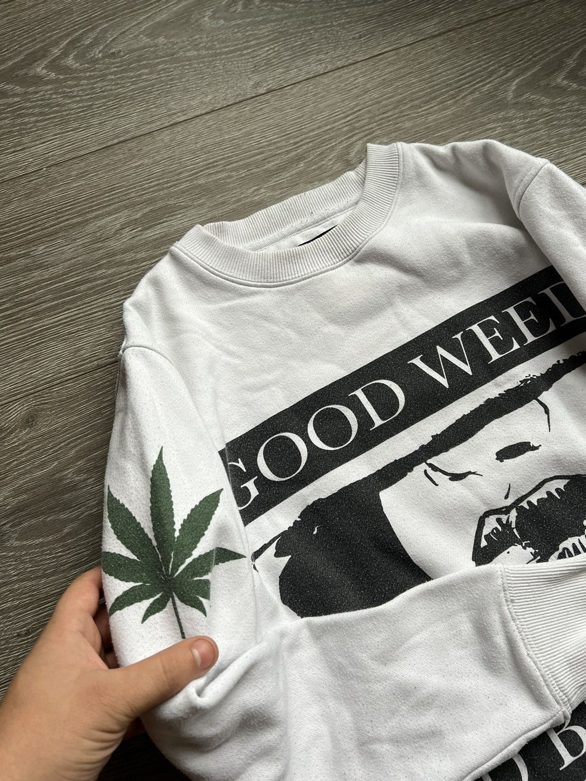Vintage Vintage 💥💥 Good Weed Bad Girl Sweatshirt Band Size US M / EU 48-50 / 2 - 8 Thumbnail