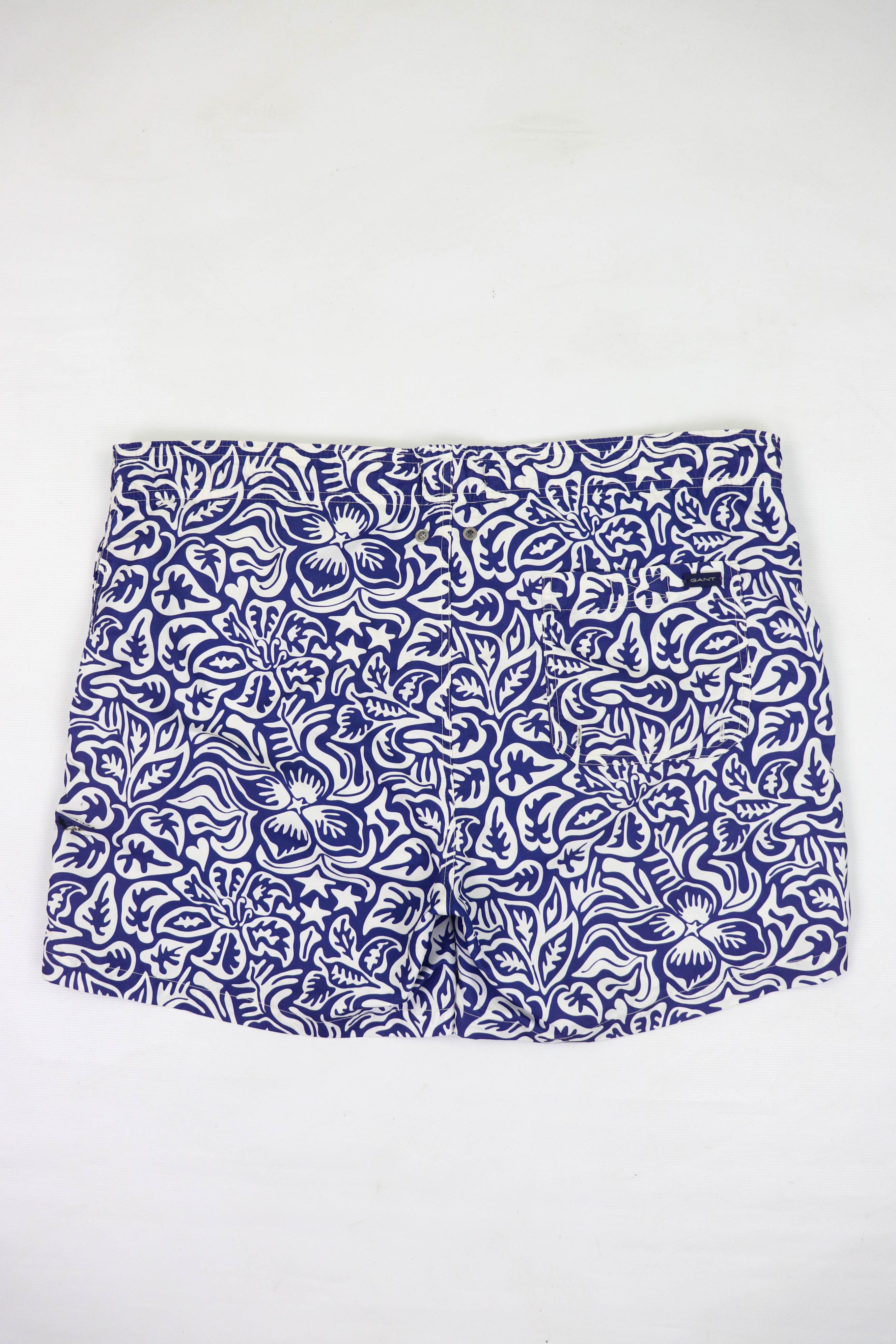 Gant Gant Hawaiian Aloha Floral Pattern Graphics Trunks Shorts Size US 30 / EU 46 - 2 Thumbnail