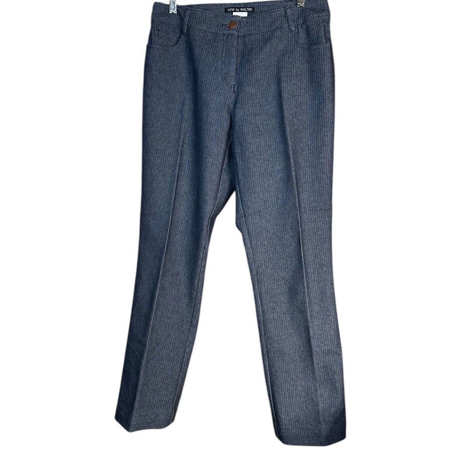 Other View Walter Blue Herringbone Denim Trouser Jeans Blazer 10 L Size 32" / US 10 / IT 46 - 2 Thumbnail