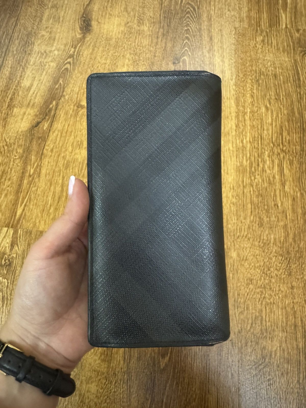 Burberry BURBERRY BIFOLD LEATHER BLACK-GRAY LARGE WALLET FULL SET Size ONE SIZE - 9 Thumbnail