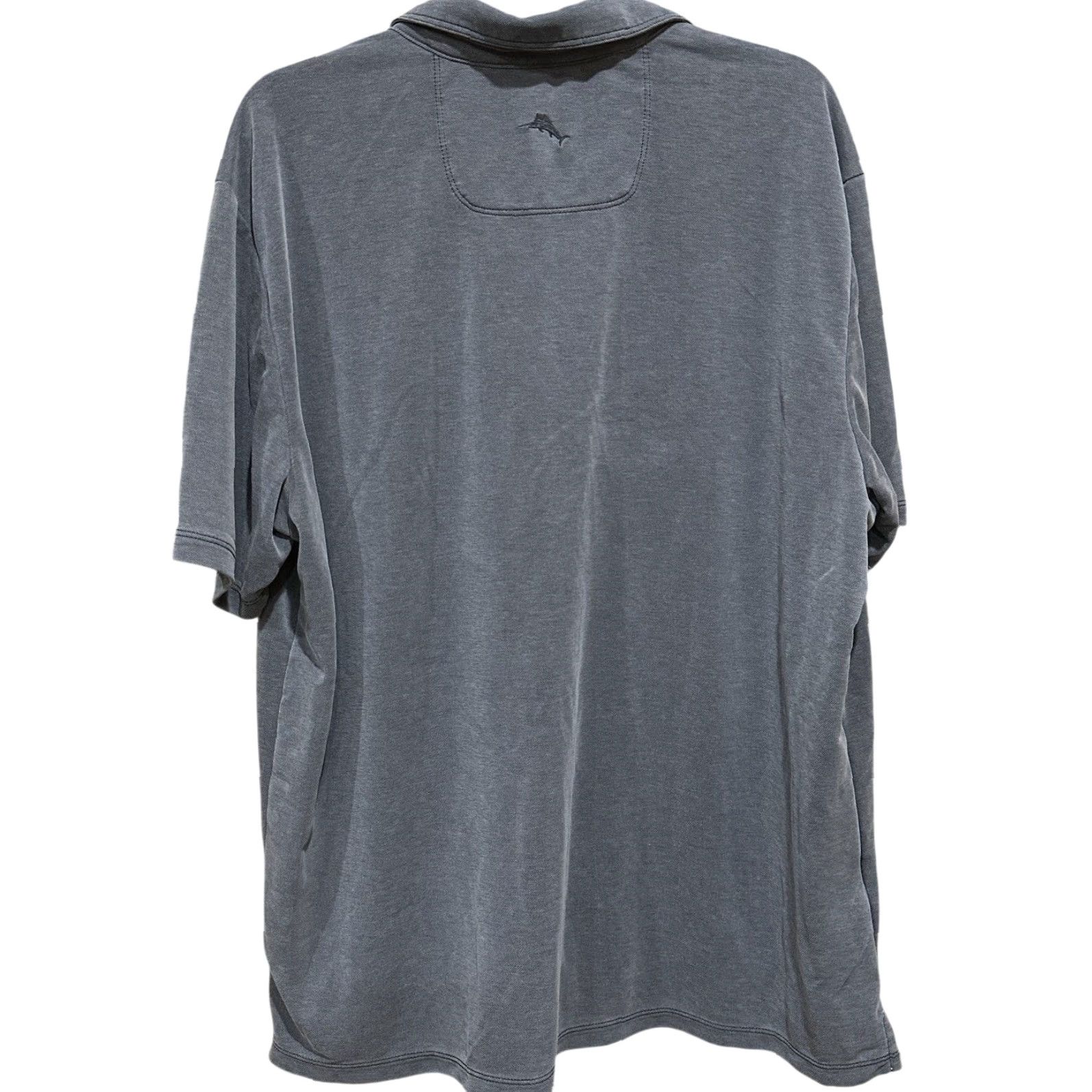 Tommy Bahama Tommy Bahama Polo Shirt Men 2XL Gray Short Sleeve Collared Casual Lightweight Lyocell Polyester Size US XXL / EU 58 / 5 - 3 Thumbnail