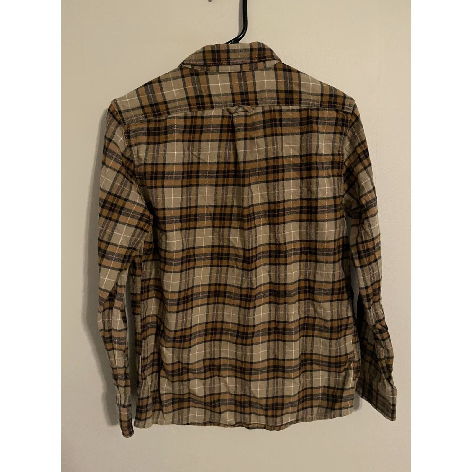 Eddie Bauer Eddie Bauer Flannel Shirt S Brown Beige Tan Plaid Button Up L/S Men's Small Size US S / EU 44-46 / 1 - 4 Thumbnail