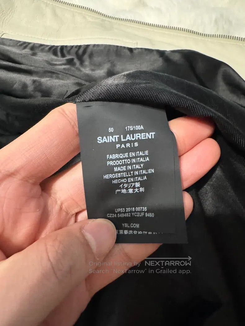 Saint Laurent Paris Saint Laurent Paris Distressed patchwork leather jacket Size L / US 10 / IT 46 - 6 Thumbnail