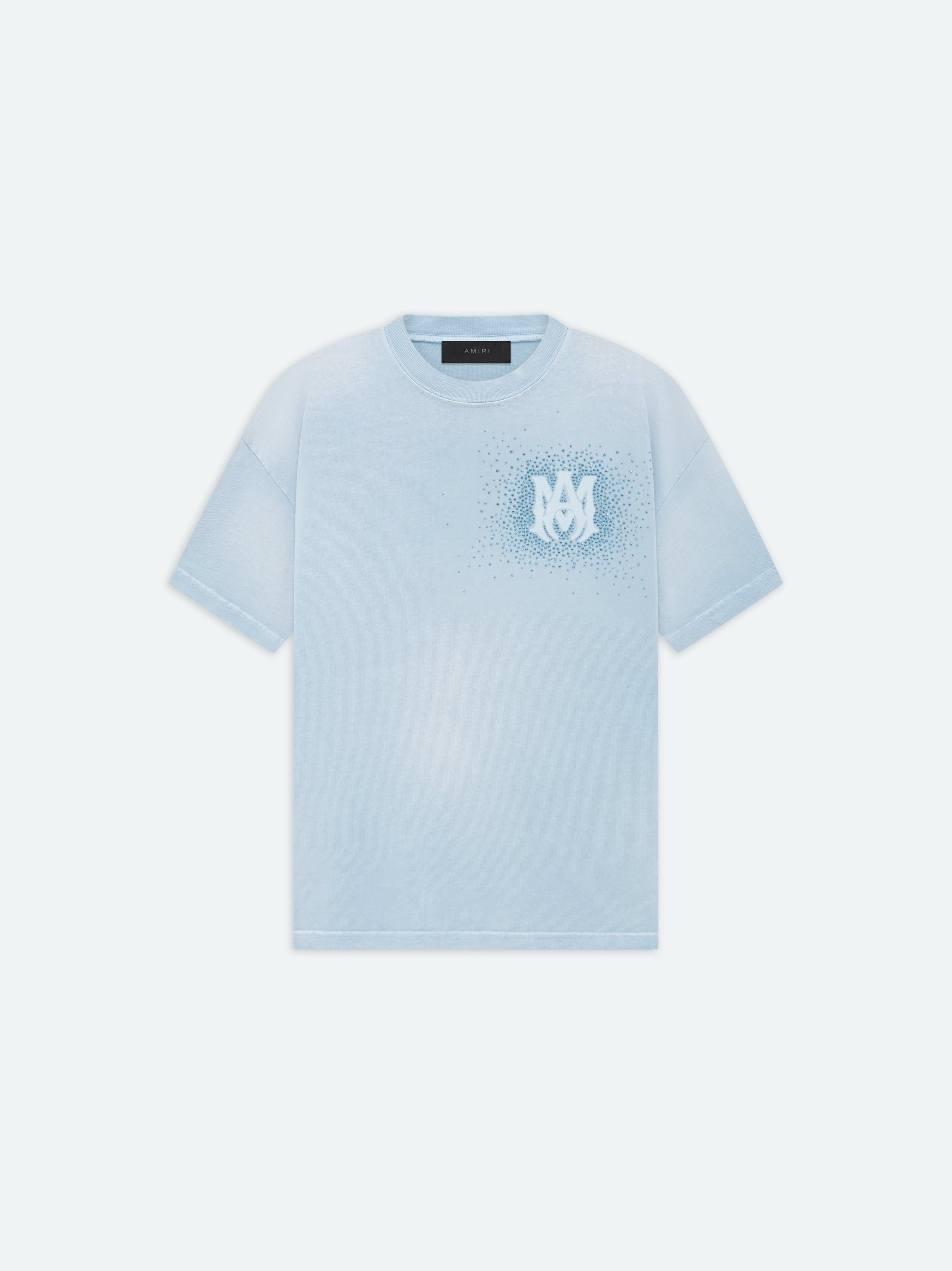 Amiri o1w1db10125 Crystal Burst T-Shirt in Ashley Blue Size US M / EU 48-50 / 2 - 1 Thumbnail