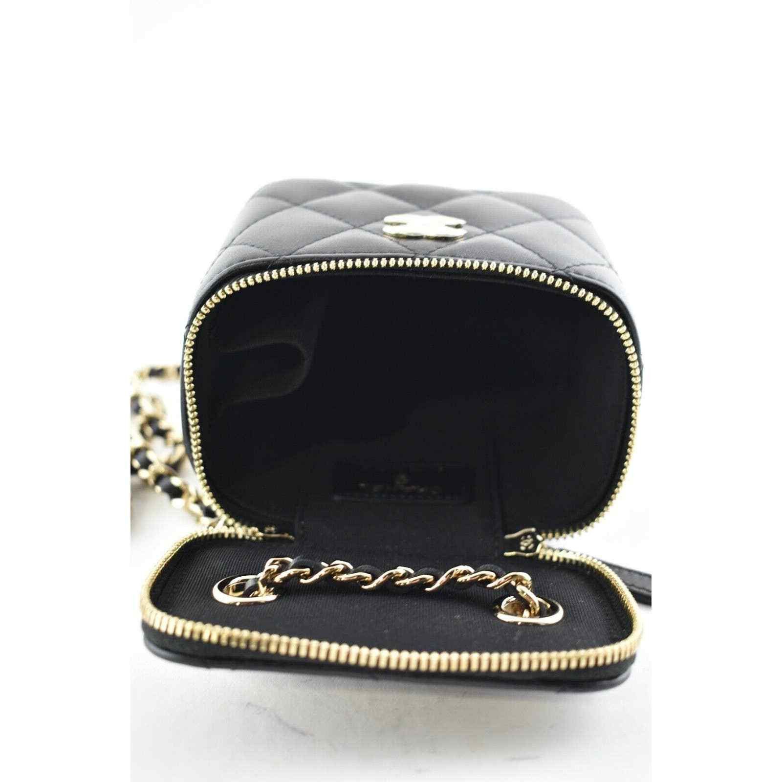 Chanel Chanel Mini Black Camellia Classic Gold Crossbody Bag Size ONE SIZE - 11 Thumbnail