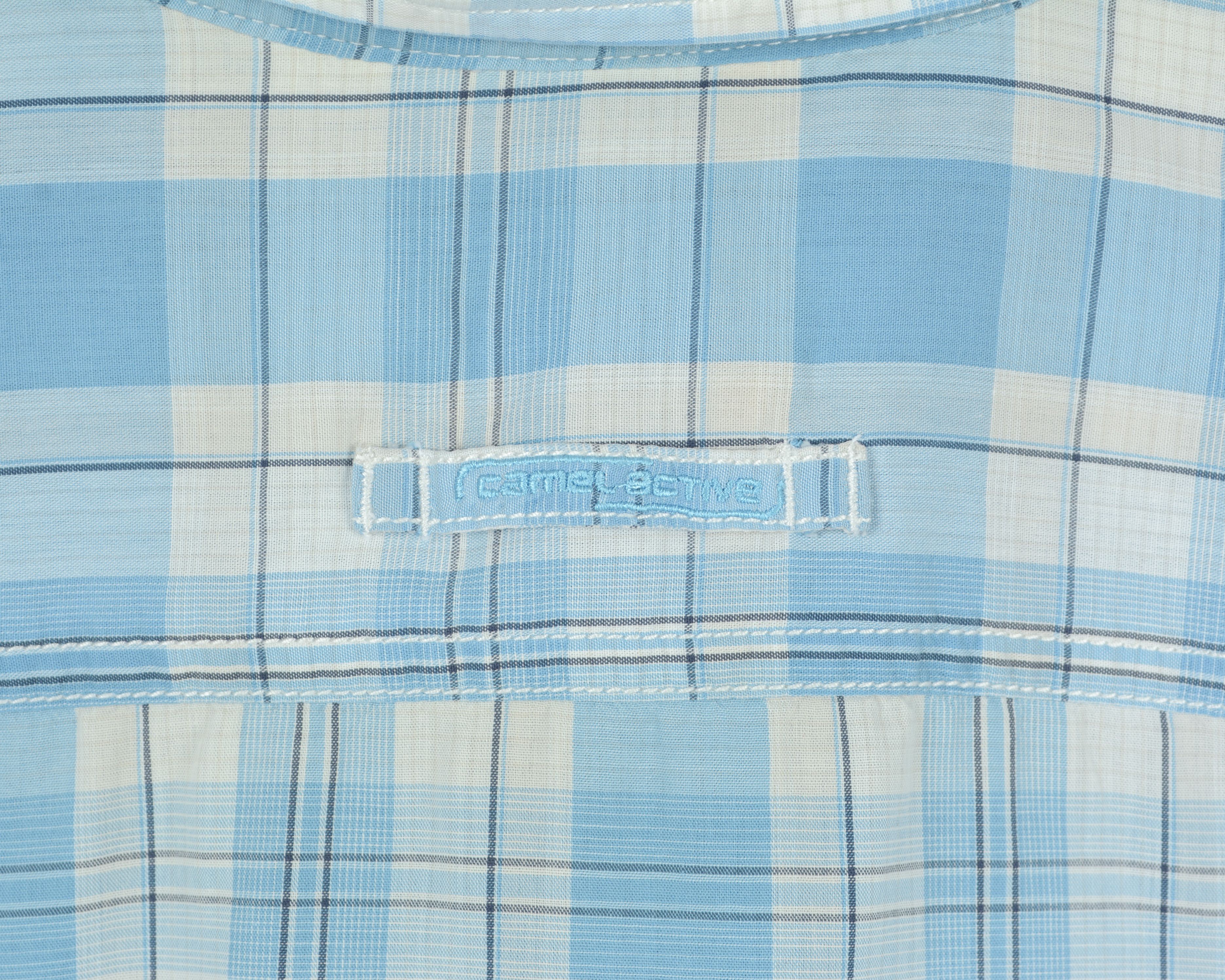 camel active L Short Sleeved Shirt Check Casual Plaid Button Up Summer Size US L / EU 52-54 / 3 - 5 Thumbnail