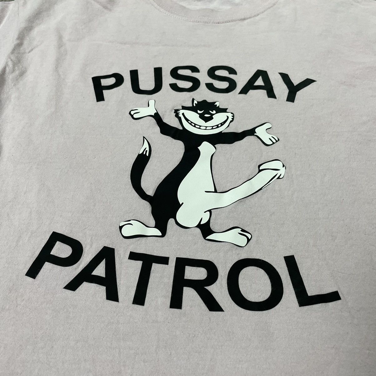 If Six Was Nine Vintage Y2K ADULT “PUSSAY PATROL PENIS CAT “ Devil BuyTee Size US M / EU 48-50 / 2 - 5 Thumbnail