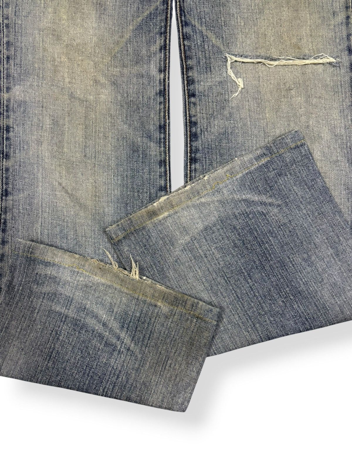 Edwin Vintage Edwin XV Mud Wash Flare Distressed Grunge Jeans Size US 31 - 9 Thumbnail