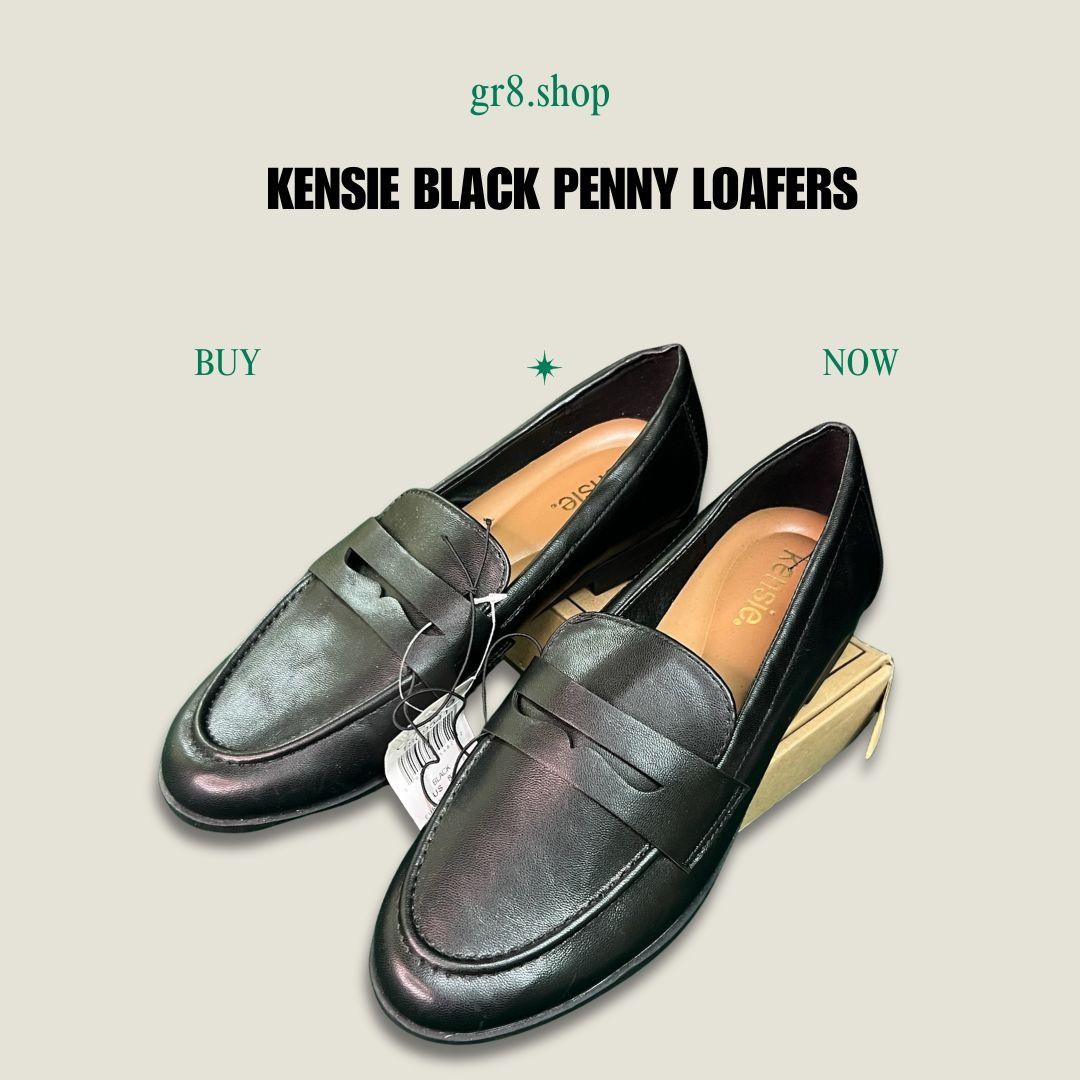 Other Kensie Black Penny Loafers Size 8 Womens Slip-On Comfort Cas Size US 8 / IT 38 - 1 Thumbnail