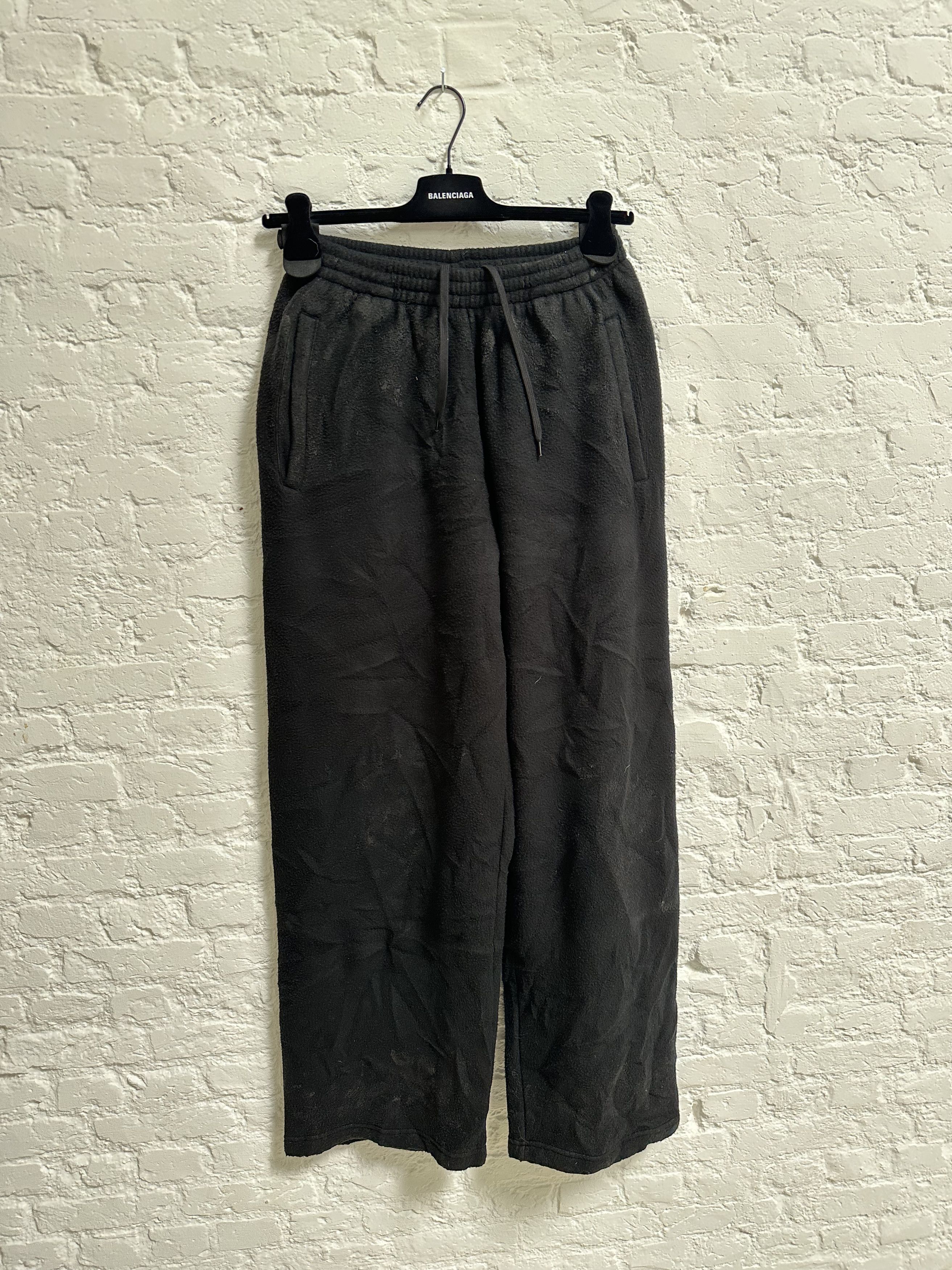 Balenciaga Balenciaga Black washed wide trousers Size M Size US 34 / EU 50 - 1 Thumbnail