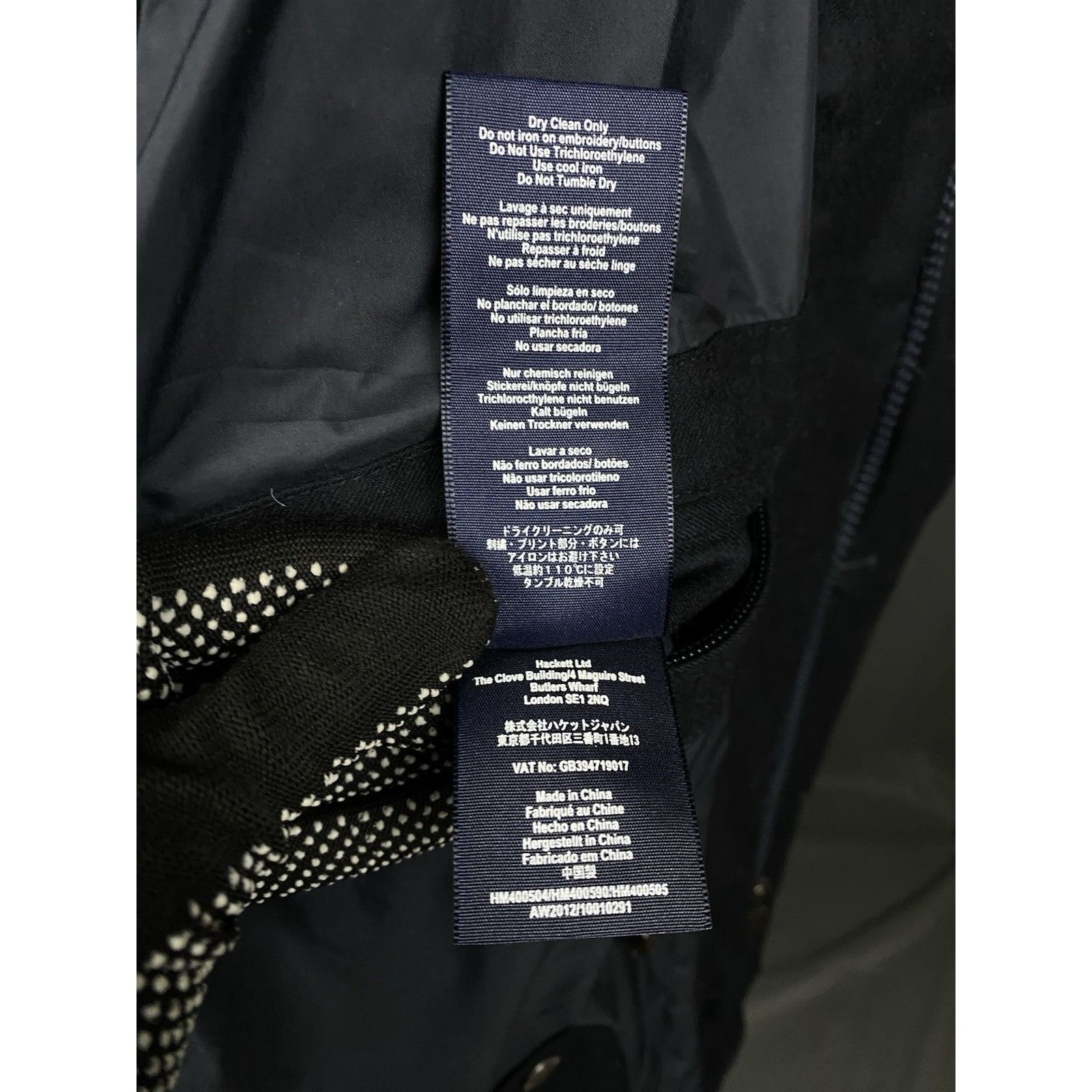 Hackett Hackett Men's Black Down Insulated Wool Puffer Parka Coat Ja Size US XXL / EU 58 / 5 - 13 Thumbnail