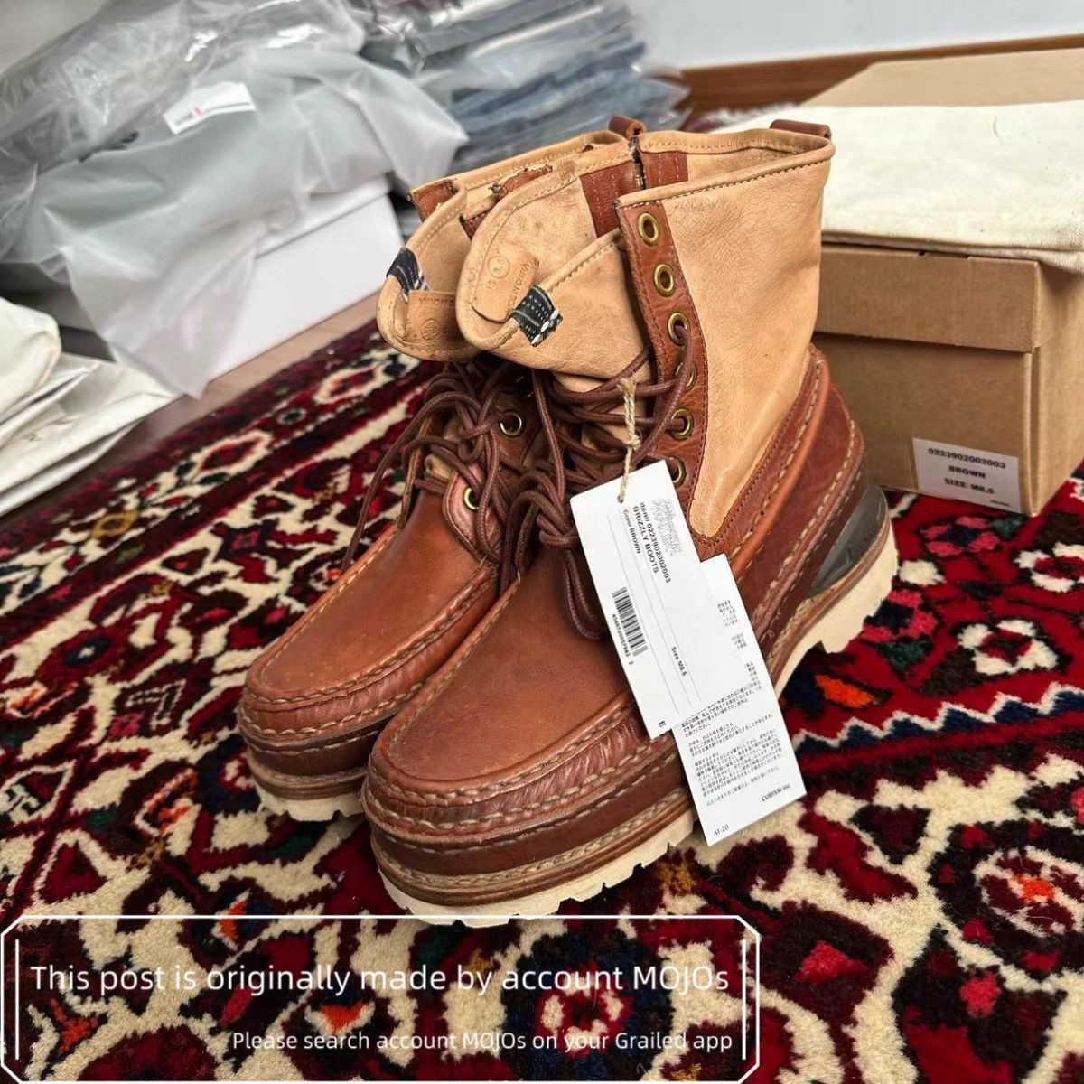 Visvim Sz 8.5 Visvim 23AW ICT Mud Grizzly Leather Boots mojos1319 Size US 8.5 / EU 41-42 - 6 Thumbnail