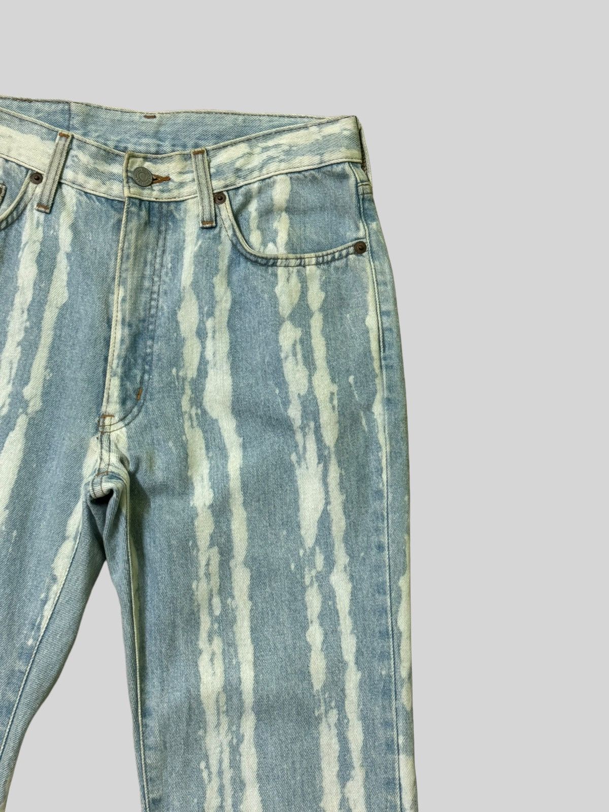 Edwin × If Six Was Nine × Vintage Vintage Edwin Acid Wash Flare Jeans Size US 27 - 5 Thumbnail