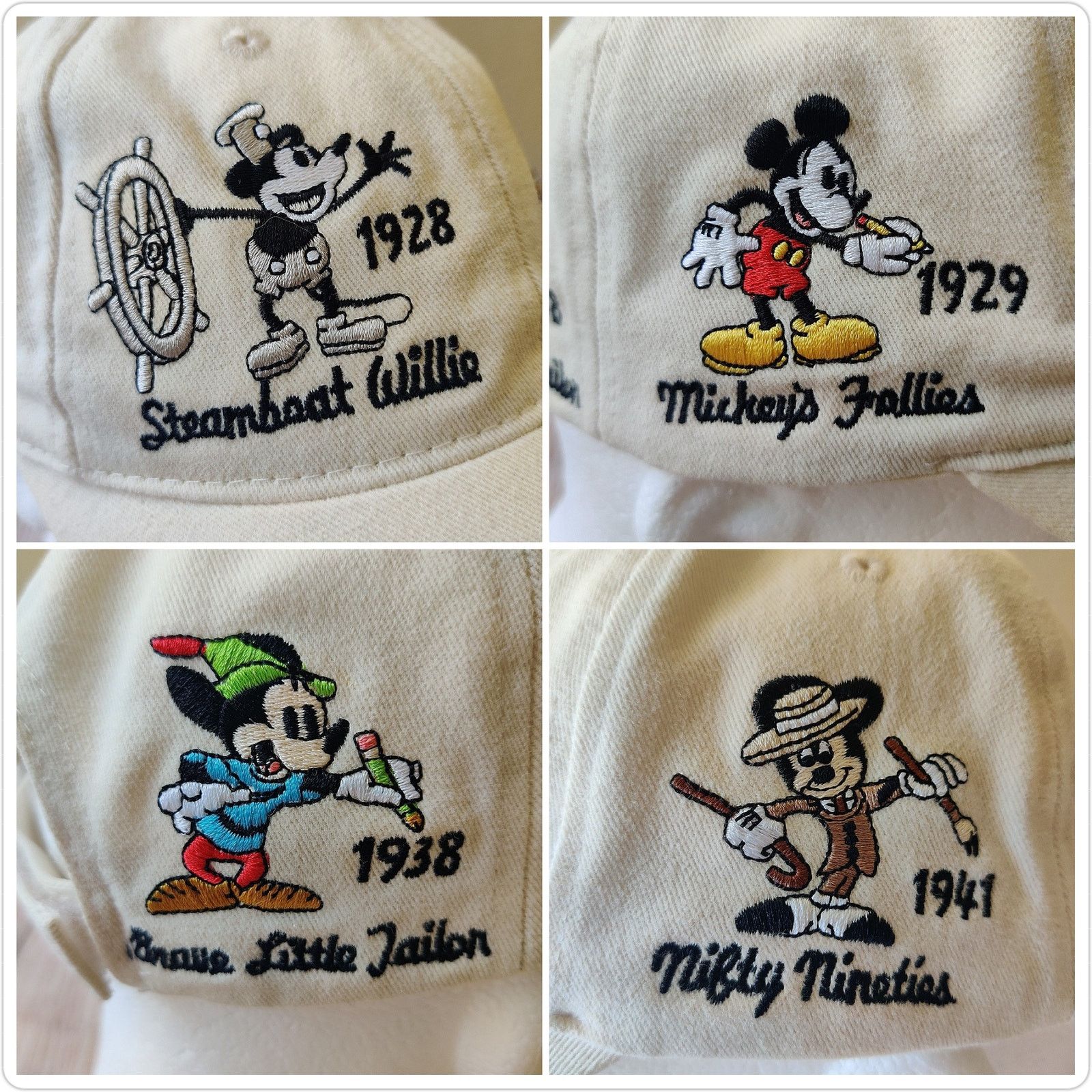Disney Vintage Y2K history Mickey embroidered adult baseball cap Size ONE SIZE - 8 Thumbnail