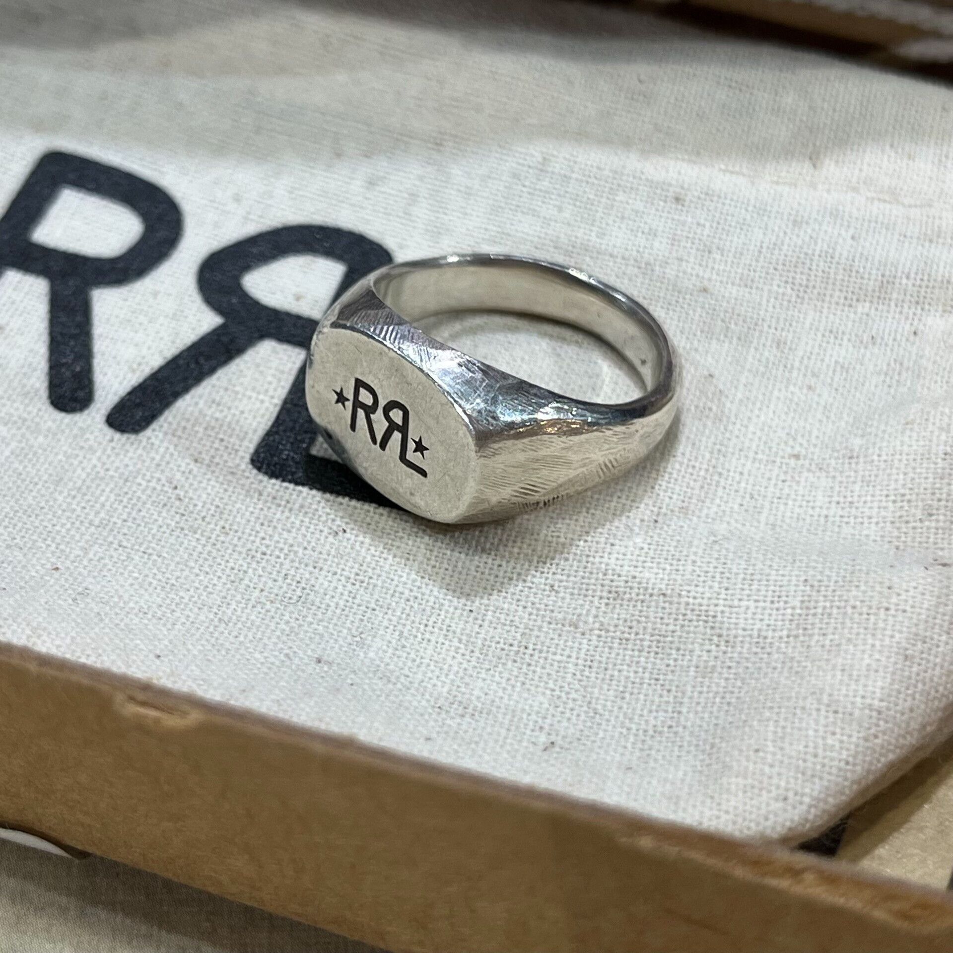 RRL Ralph Lauren silver RR logo ring by Ralph Lauren Size ONE SIZE - 1 Thumbnail