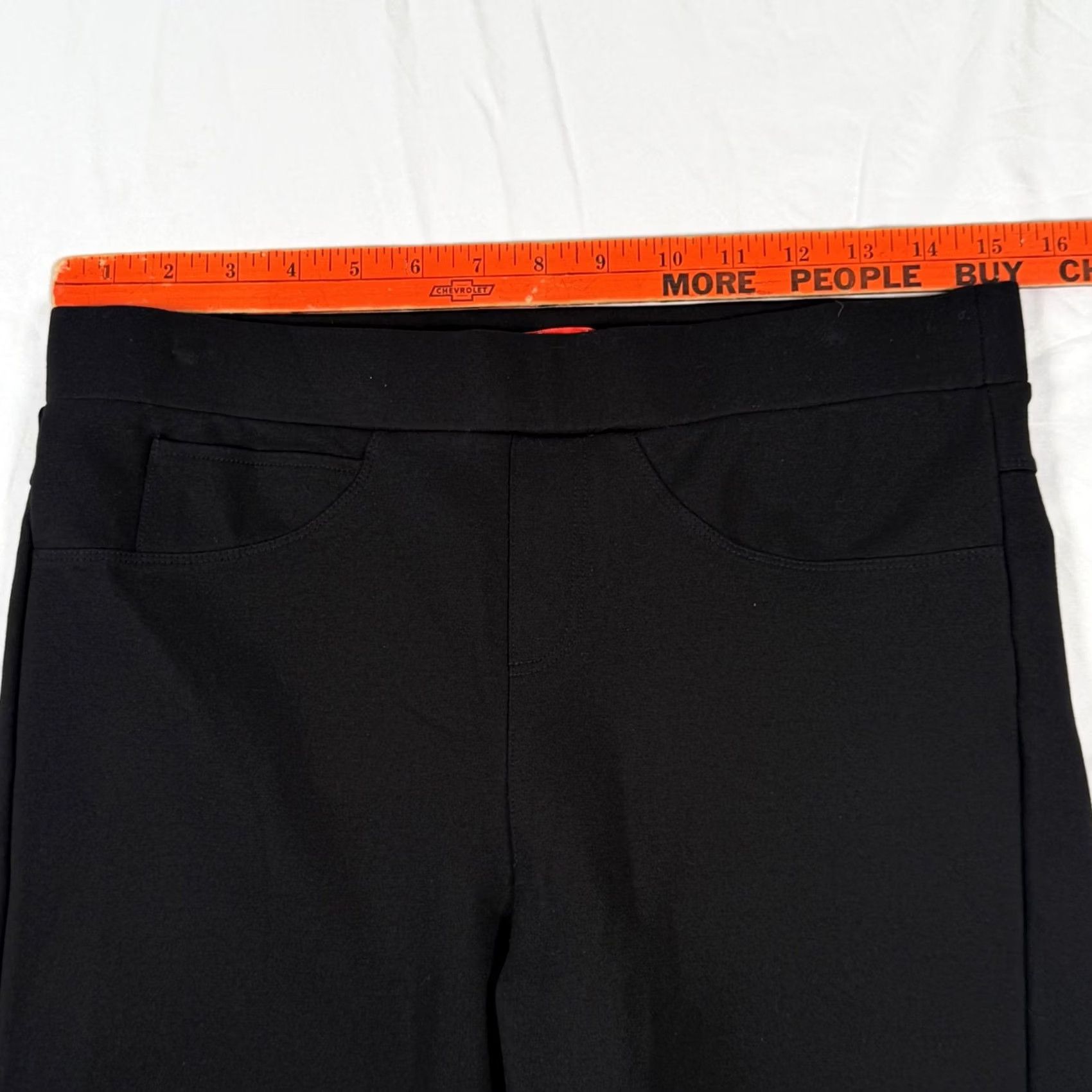 Vintage Maze 1X Black Stretch Pull On Skinny Ankle Jeggings Minimalist Athleisure Womens Pants Capris? Size 40" / US 18 - 7 Thumbnail