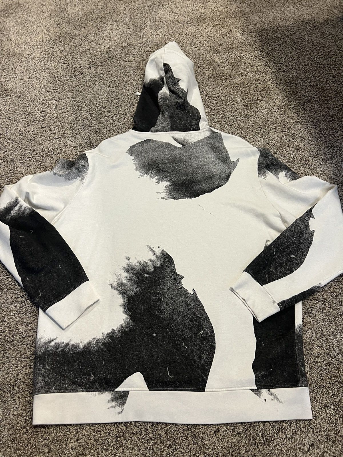 Allsaints All Saints Cream Graphic Hoodie Size US L / EU 52-54 / 3 - 2 Thumbnail