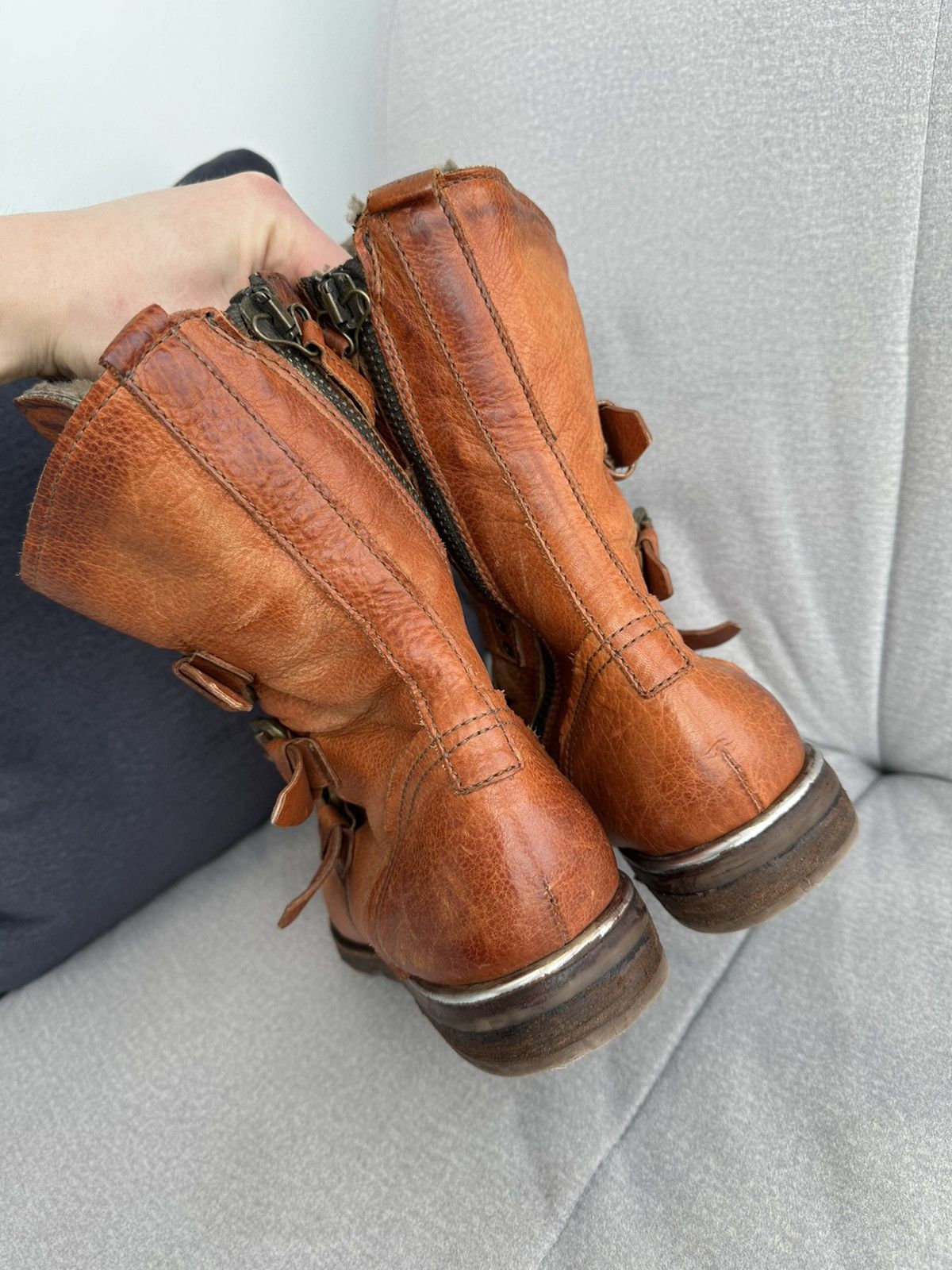 A.S.98 A.S 98 Winter Boots Leather Style Rick Owens Guidi Size US 9 / EU 42 - 7 Thumbnail