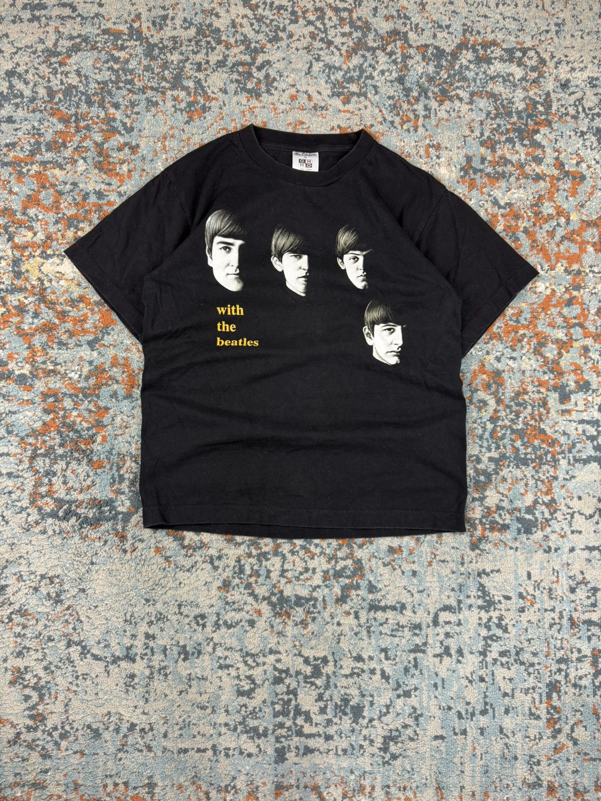 Band Tees × Vintage Vintage 90s The Beatles faces graphic band tee britpop rock Size US M / EU 48-50 / 2 - 1 Thumbnail