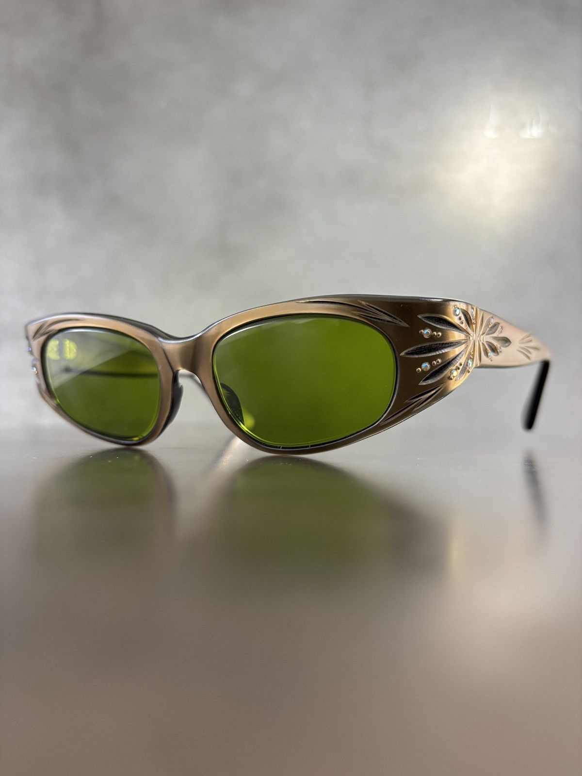 American Optical × Other × Vintage 1960s Cat Eye Sunglasses MCM Vintage Rhinestone France Mod Size ONE SIZE - 15 Thumbnail