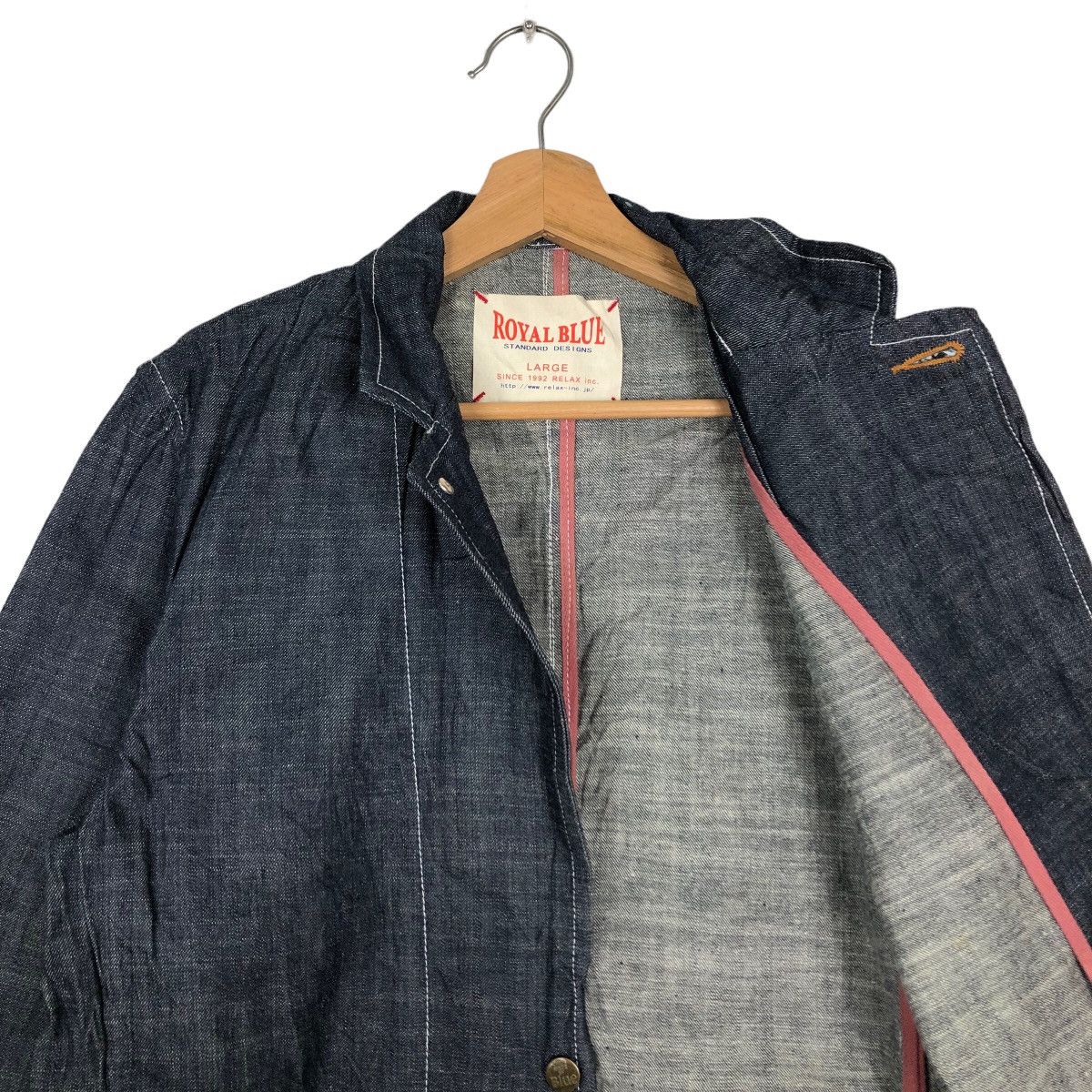 Japanese Brand 🔥80’s Royal Blue Toyo Enterprise Denim Work Jacket Size US L / EU 52-54 / 3 - 10 Thumbnail