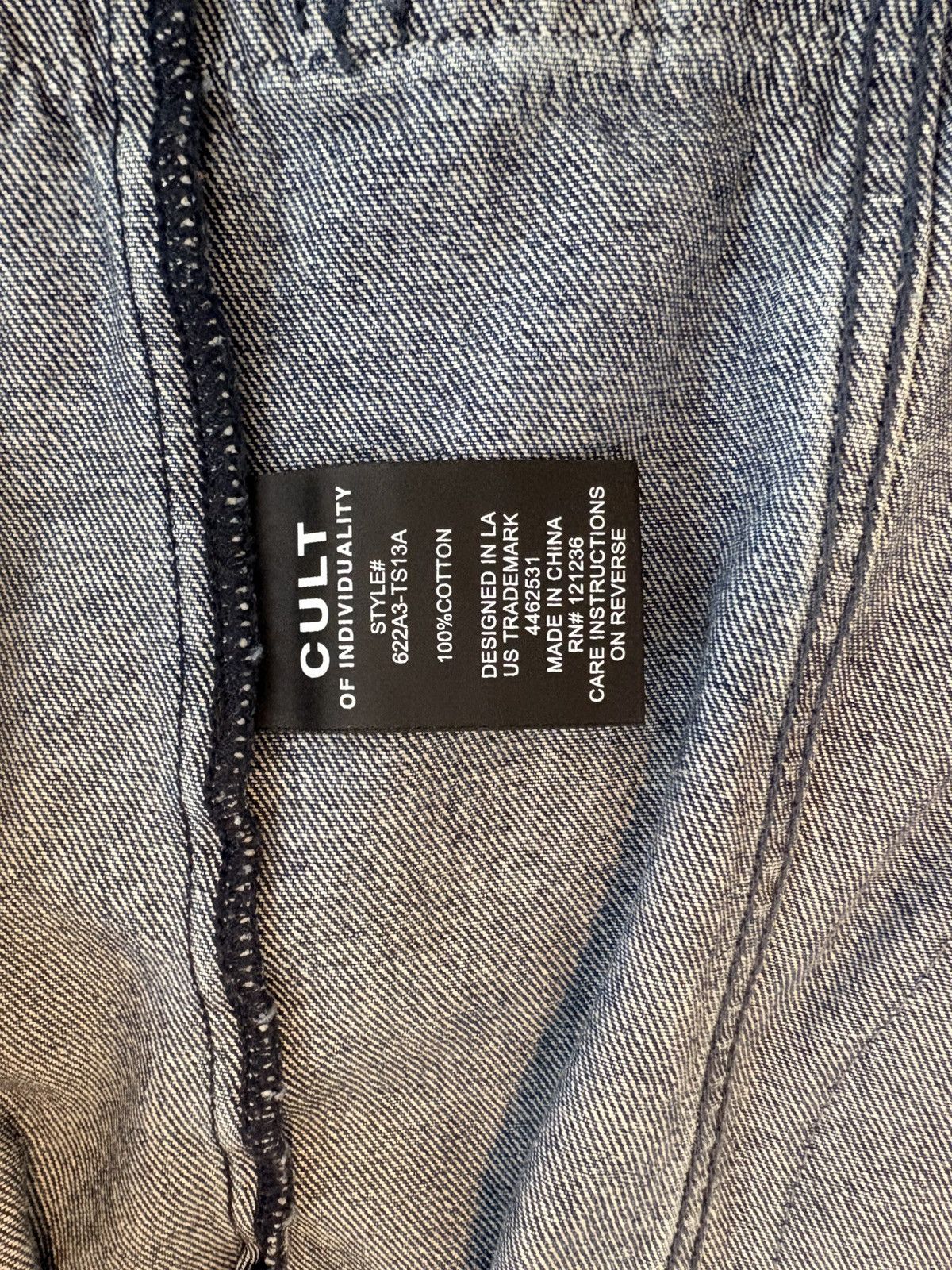 Cult Of Individuality Cult of Individuality Denim Jacket |Primo Blue| Retail $450 Size US XL / EU 56 / 4 - 4 Thumbnail