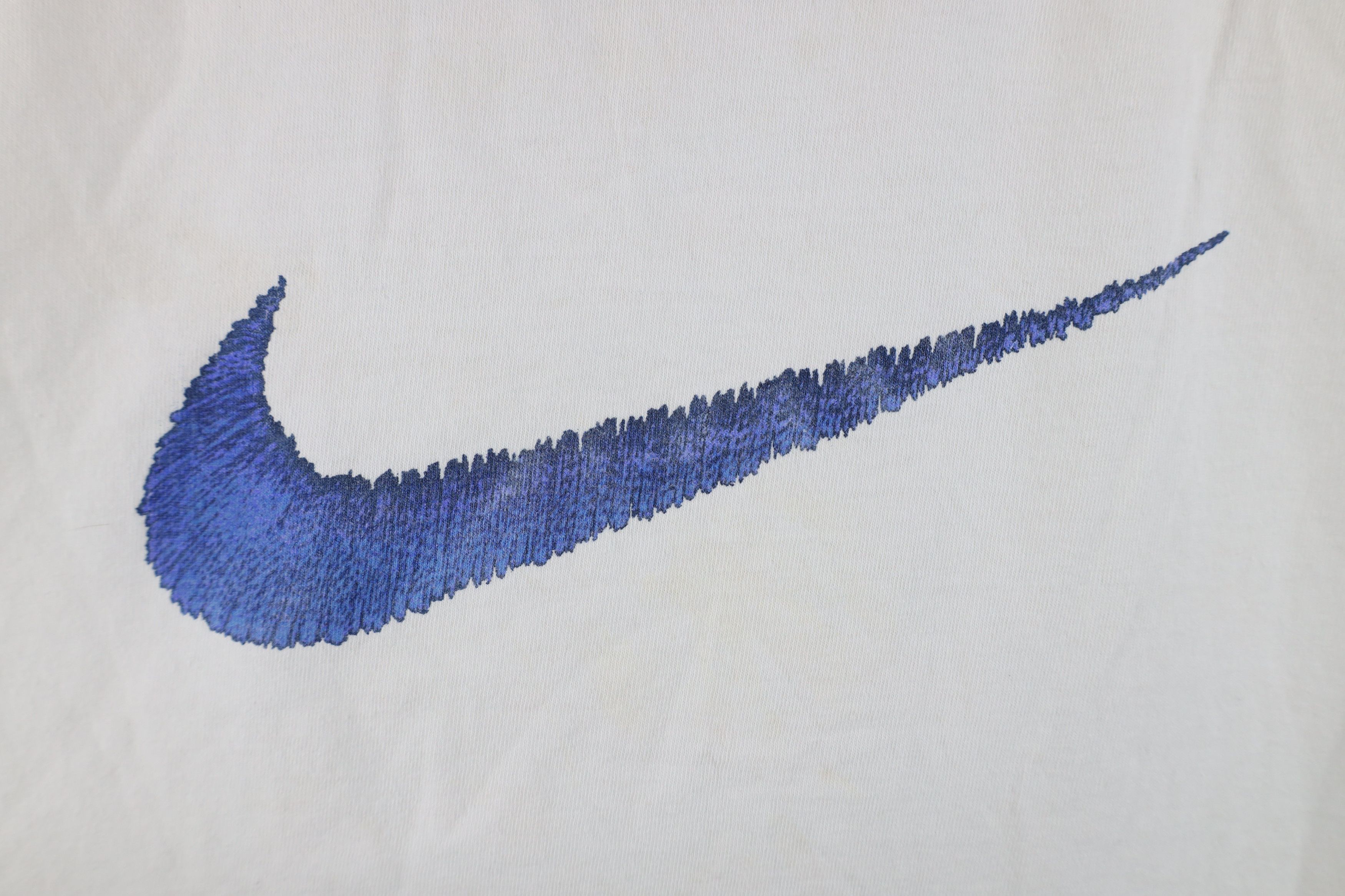 Nike Vintage 90s Nike Travis Scott Big Swoosh Cut Off T-Shirt USA Size US M / EU 48-50 / 2 - 5 Thumbnail