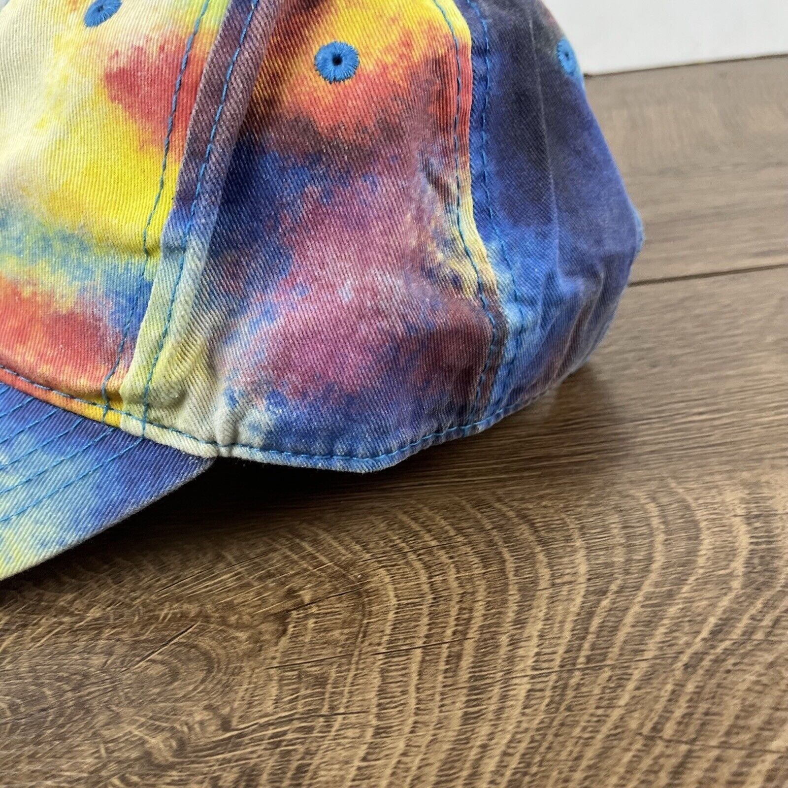 Other Tye Die Hat Tie Dye Adjustable Hat Blue Hat Adjustable Blue Size ONE SIZE - 8 Thumbnail