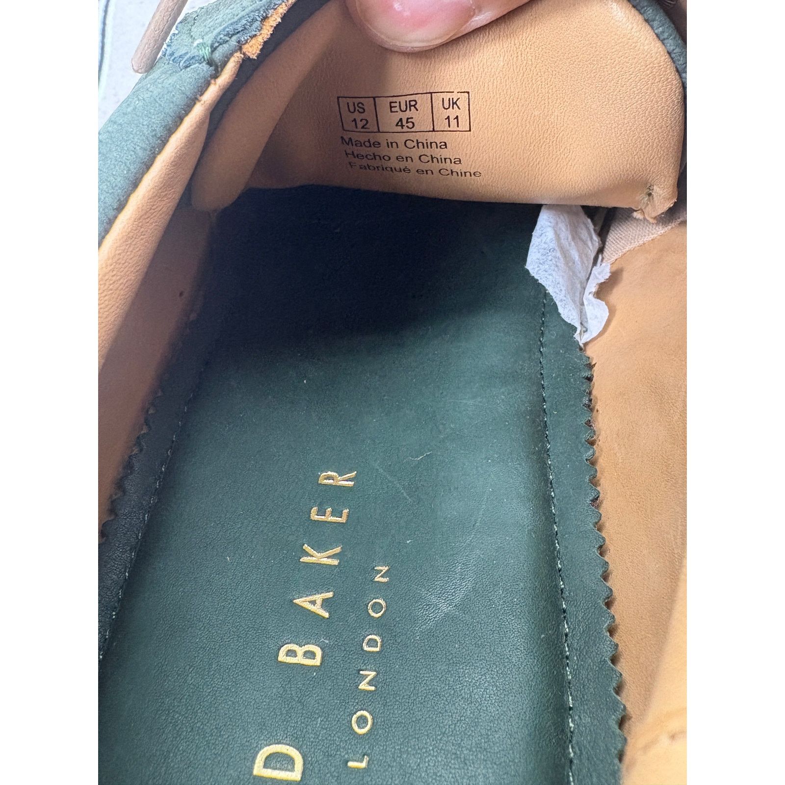 Ted Baker Ted Baker London Hampstead Lace Up Sneaker Mens 12 Green NEW Size US 12 / EU 45 - 8 Thumbnail