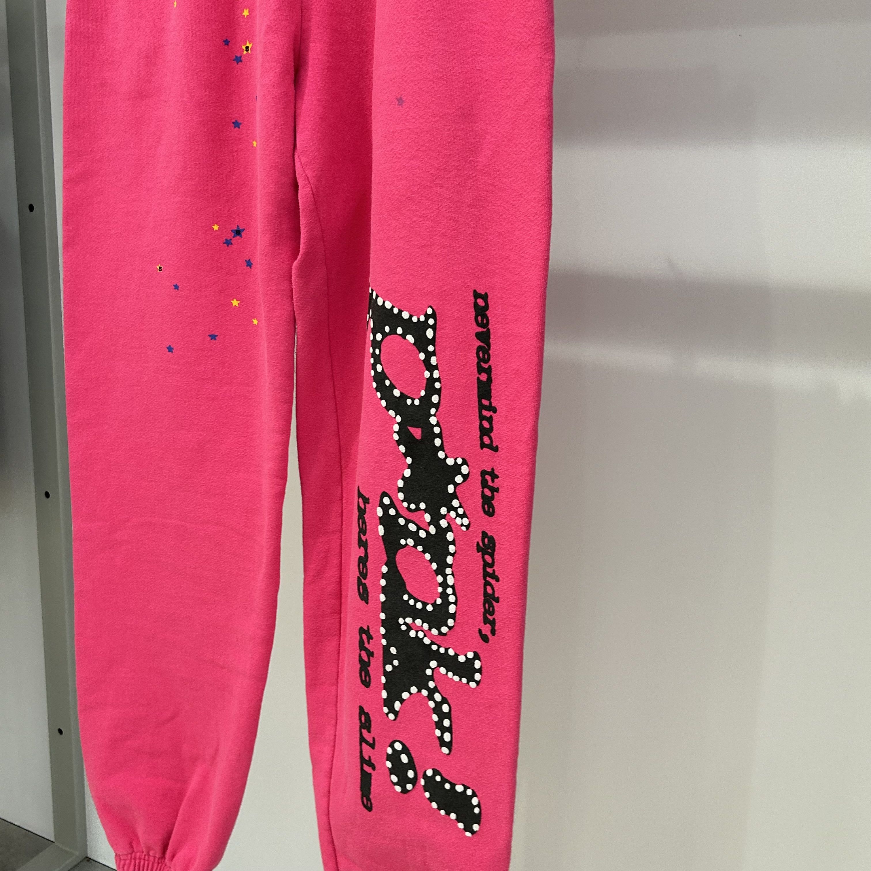 Sp5der SP5DER P*NK Sweat Pants Pink Size US 32 / EU 48 - 2 Thumbnail