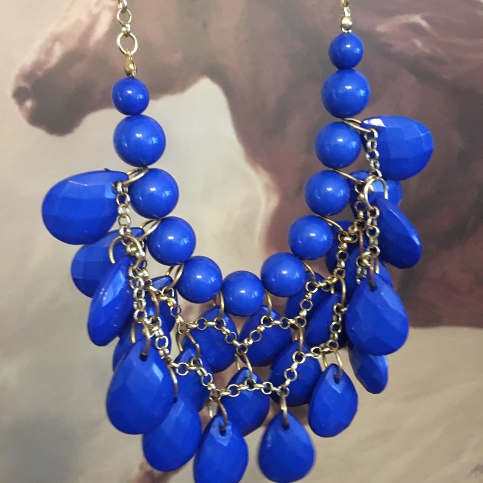 Jewelry Royal blue multi layer beaded necklace Size ONE SIZE - 4 Thumbnail