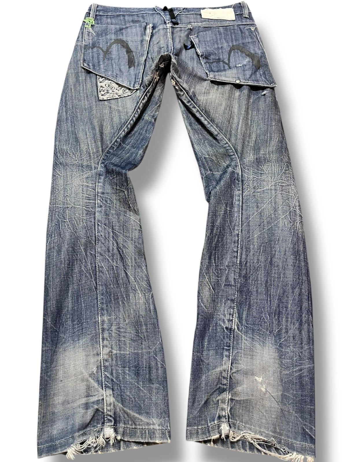 POST ARCHIVE FACTION (PAF) Vintage Japanese Brand Curvy Leg Flip-Flap Pocket Avantgarde Size US 35 - 6 Thumbnail