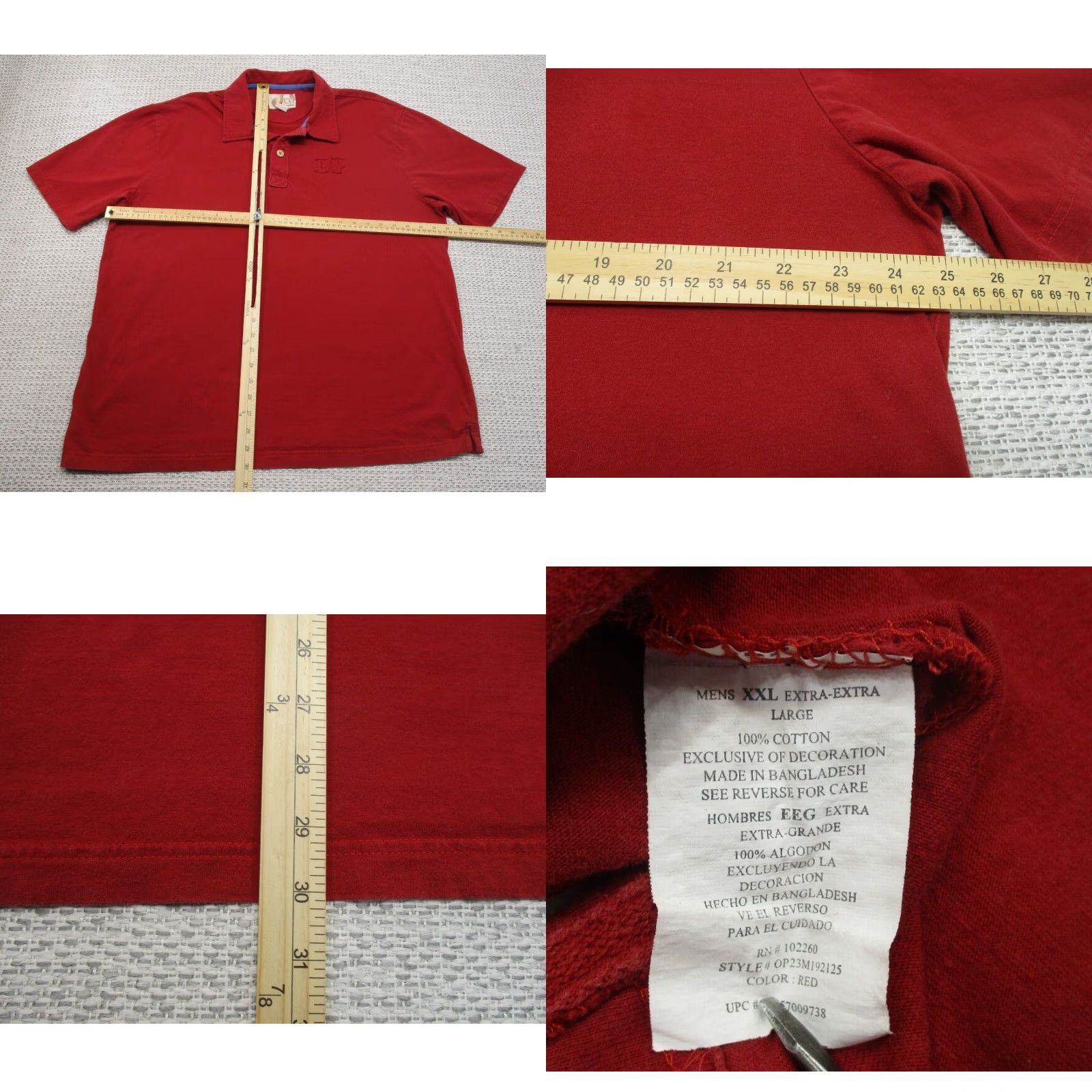 Ocean Pacific VINTAGE Ocean Pacific Polo Shirt Mens 2XL Red Embroidered OP Shirt Polo Size US XXL / EU 58 / 5 - 8 Thumbnail