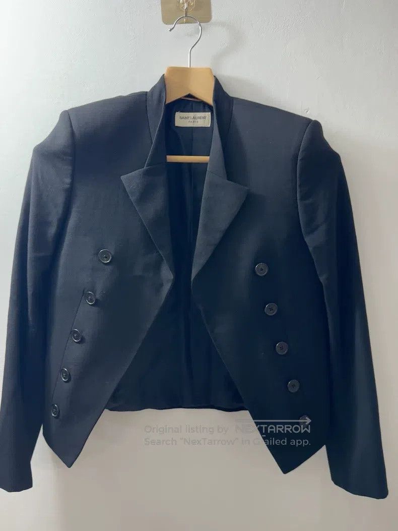 Saint Laurent Paris Saint Laurent Paris Black Double-breasted Jacket Size XS / US 0-2 / IT 36-38 - 1 Thumbnail