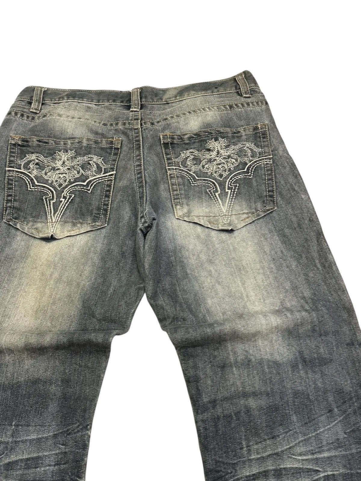 Avirex CRAZY AVIREX BAGGY STONE WASH CLAW MARK DENIM Size US 34 / EU 50 - 10 Thumbnail