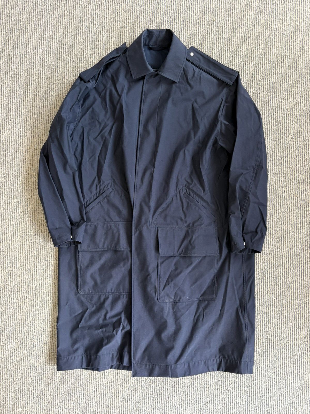 E. Tautz Waterproof Navy Car Coat Size US S / EU 44-46 / 1 - 2 Thumbnail