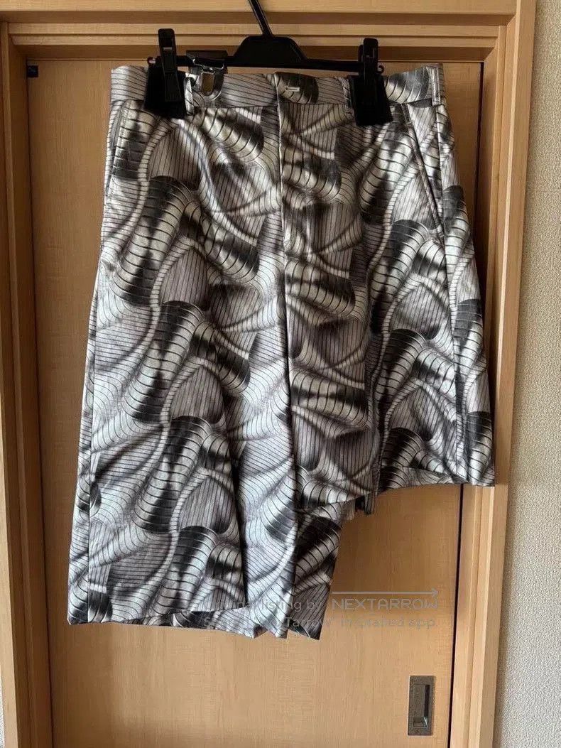 Comme des Garcons Comme Des Garçons Homme Plus Silver Suspender Shorts. Size US 28 / EU 44 - 1 Thumbnail