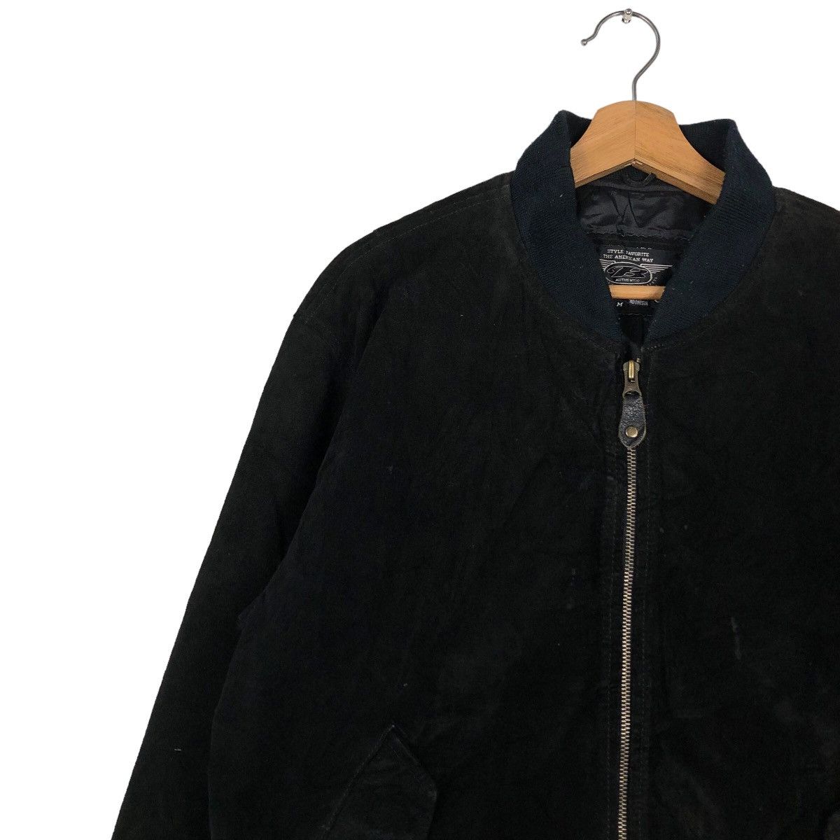 Japanese Brand 🔥Vintage Genuine Leather Jacket Biker Bugle Usa Made Size US M / EU 48-50 / 2 - 7 Thumbnail