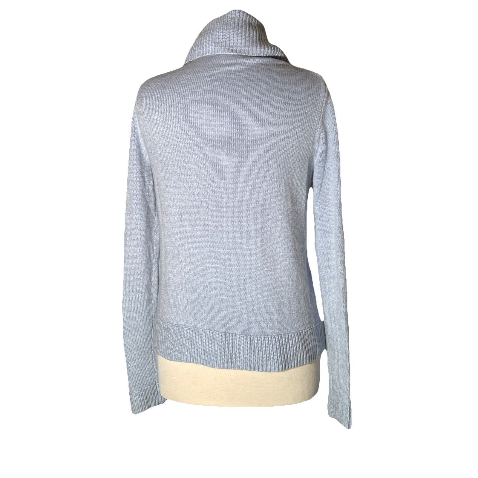 J.Crew J Crew Light Blue Cowl neck Wool Blend Sweater Size Small Size S / US 4 / IT 40 - 4 Thumbnail