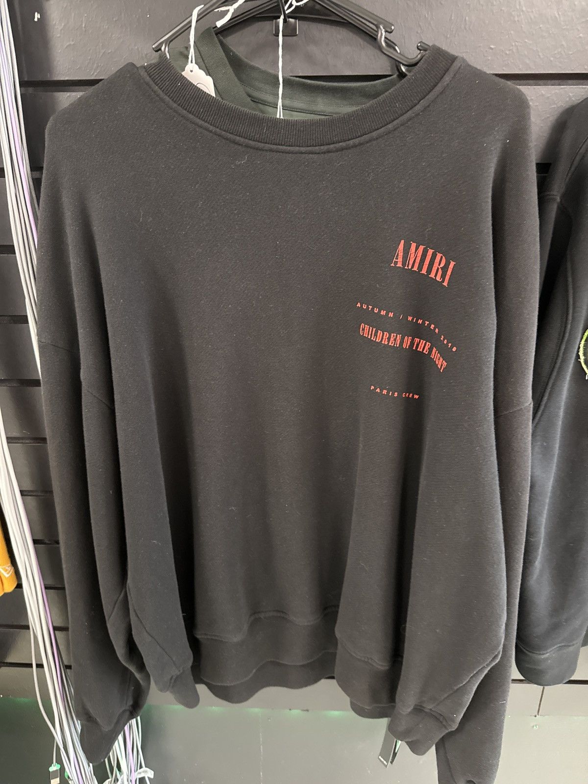 image of Amiri Lost Boys Crewneck in Black, Men's (Size Small)