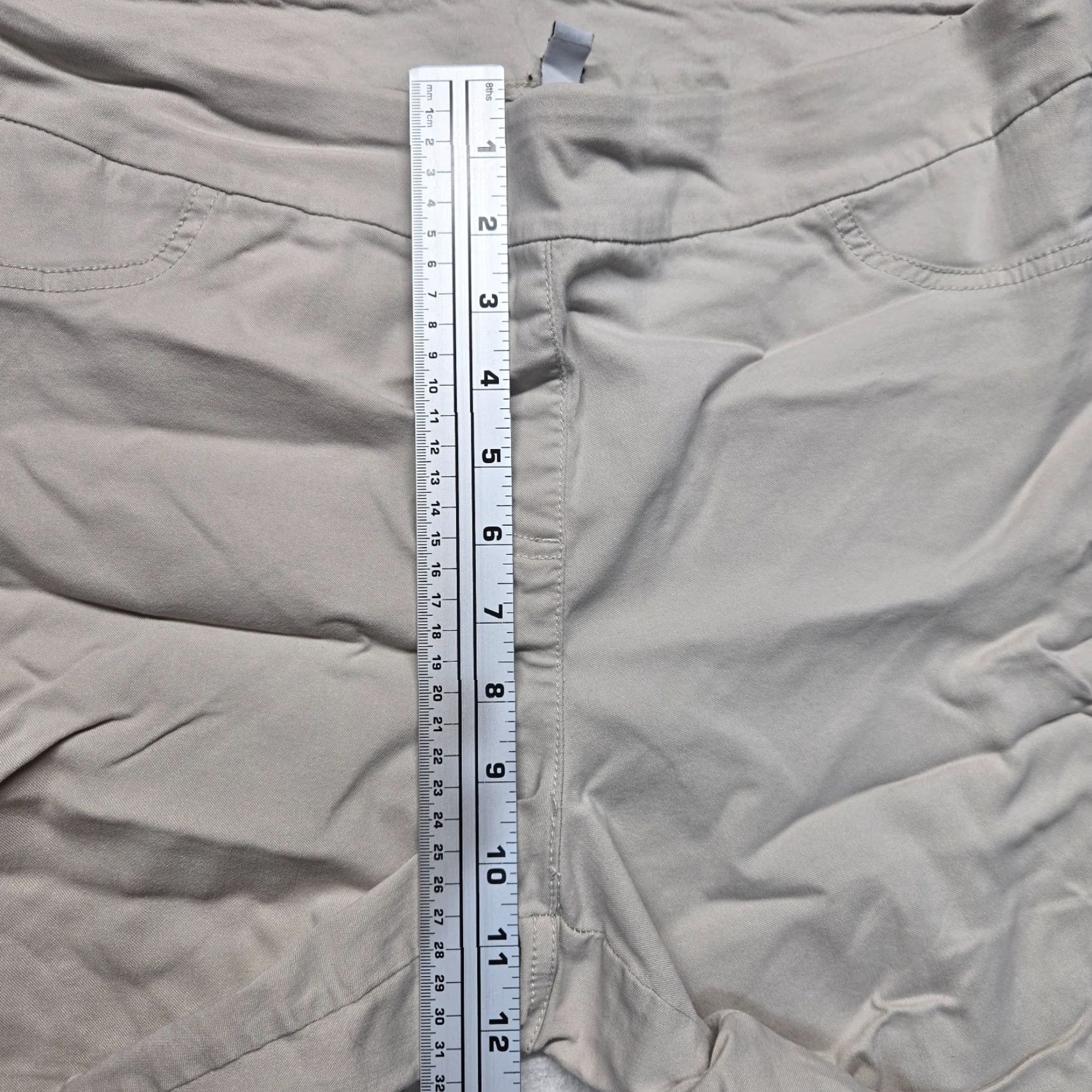 Vintage VINTAGE Rogers Women's Capri Pants Size 16 Beige Solid Lightweight Easy Care Size 38" / US 16 / IT 52 - 5 Thumbnail