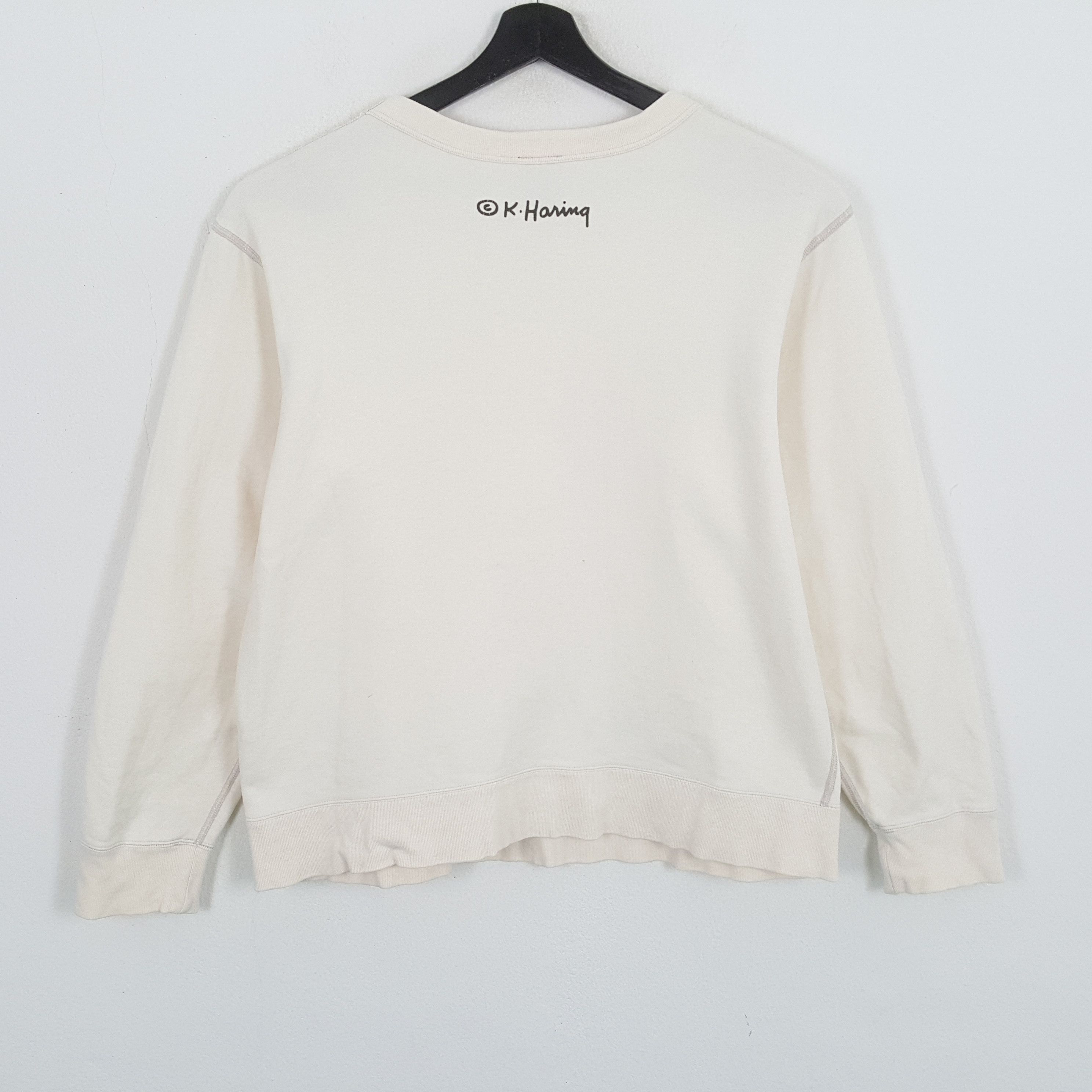 Keith Haring × Vintage KEITH HARING Art Design Style Streetwear Sweatshirt Size US L / EU 52-54 / 3 - 3 Thumbnail