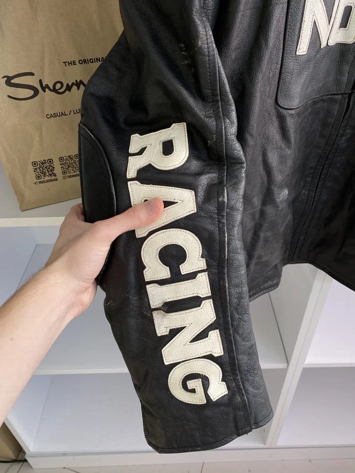 Vintage Vintage Nokia Leather moto racing jacket Size US M / EU 48-50 / 2 - 6 Thumbnail
