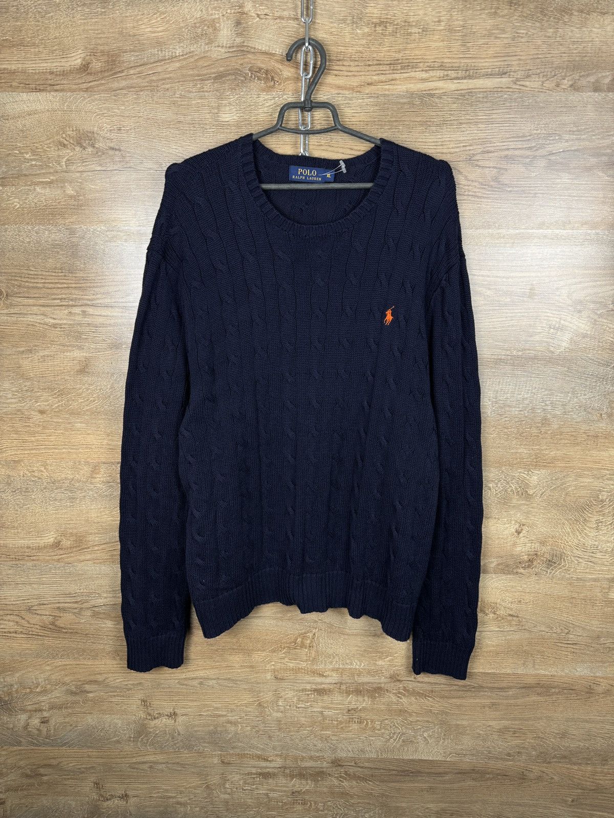 Polo Ralph Lauren × Vintage Mens Vintage Polo Ralph Lauren navy sweater old money luxury Size US XL / EU 56 / 4 - 1 Thumbnail