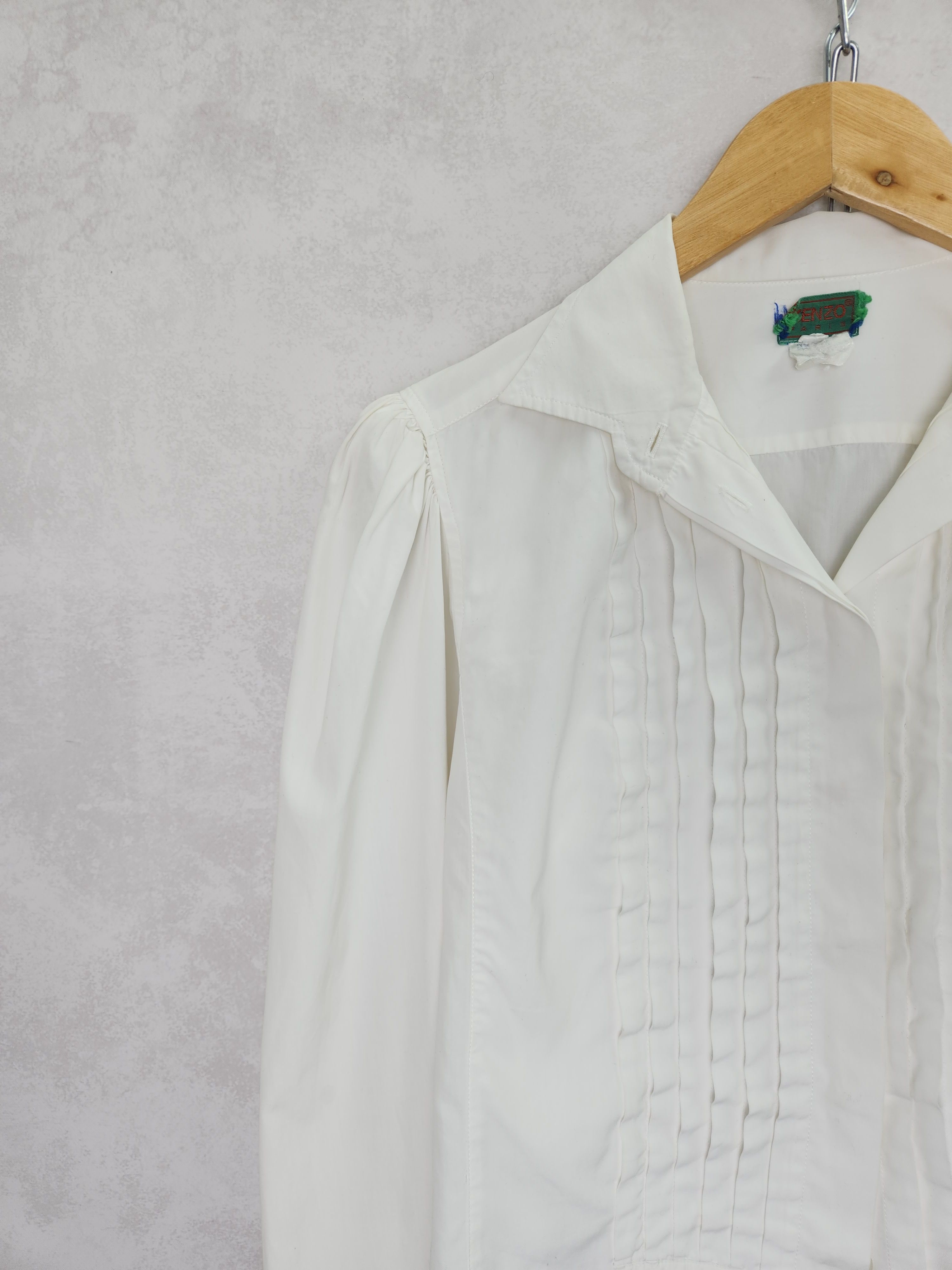 Kenzo Vintage Kenzo Jeans victorian style cotton shirt button ups Size M / US 6-8 / IT 42-44 - 5 Thumbnail