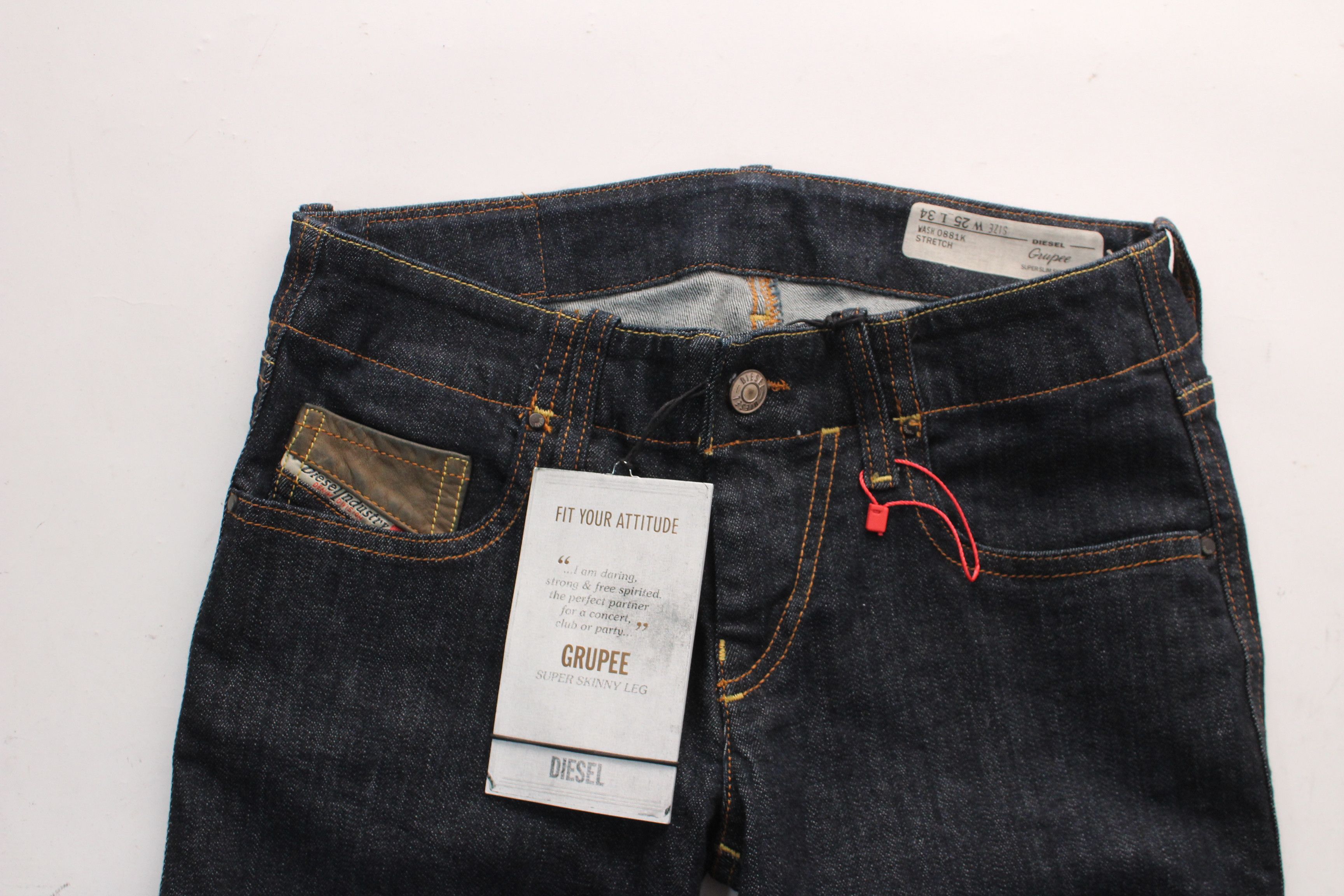 Diesel Diesel Jeans Womens Size 25/34 Новые Оригинал Size 25" / US 0 / IT 36 - 4 Thumbnail