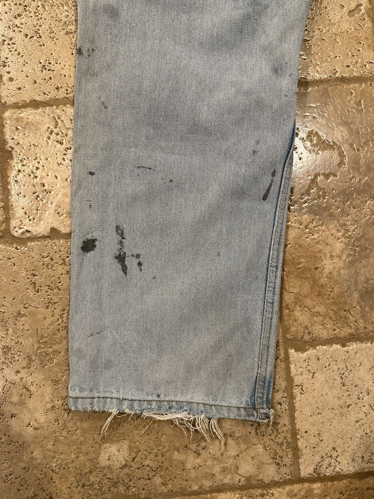 Levi's Vintage Clothing Vintage Relaxed Painter Thrashed Distressed Blue Denim Jeans Size US 36 / EU 52 - 10 Thumbnail