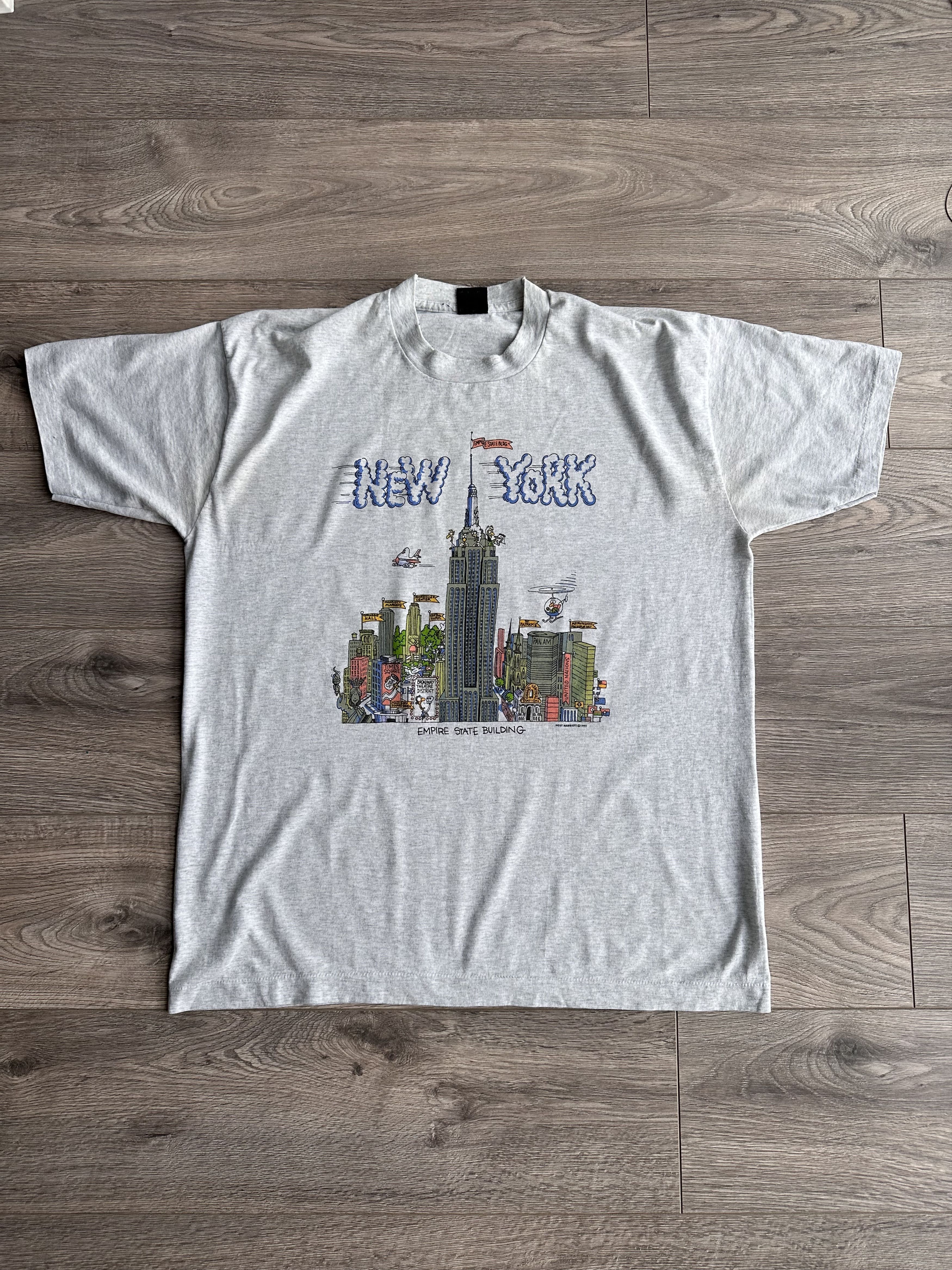 Vintage New York EMPIRE STATE BUILDING vintage t shirt Size US XL / EU 56 / 4 - 1 Thumbnail